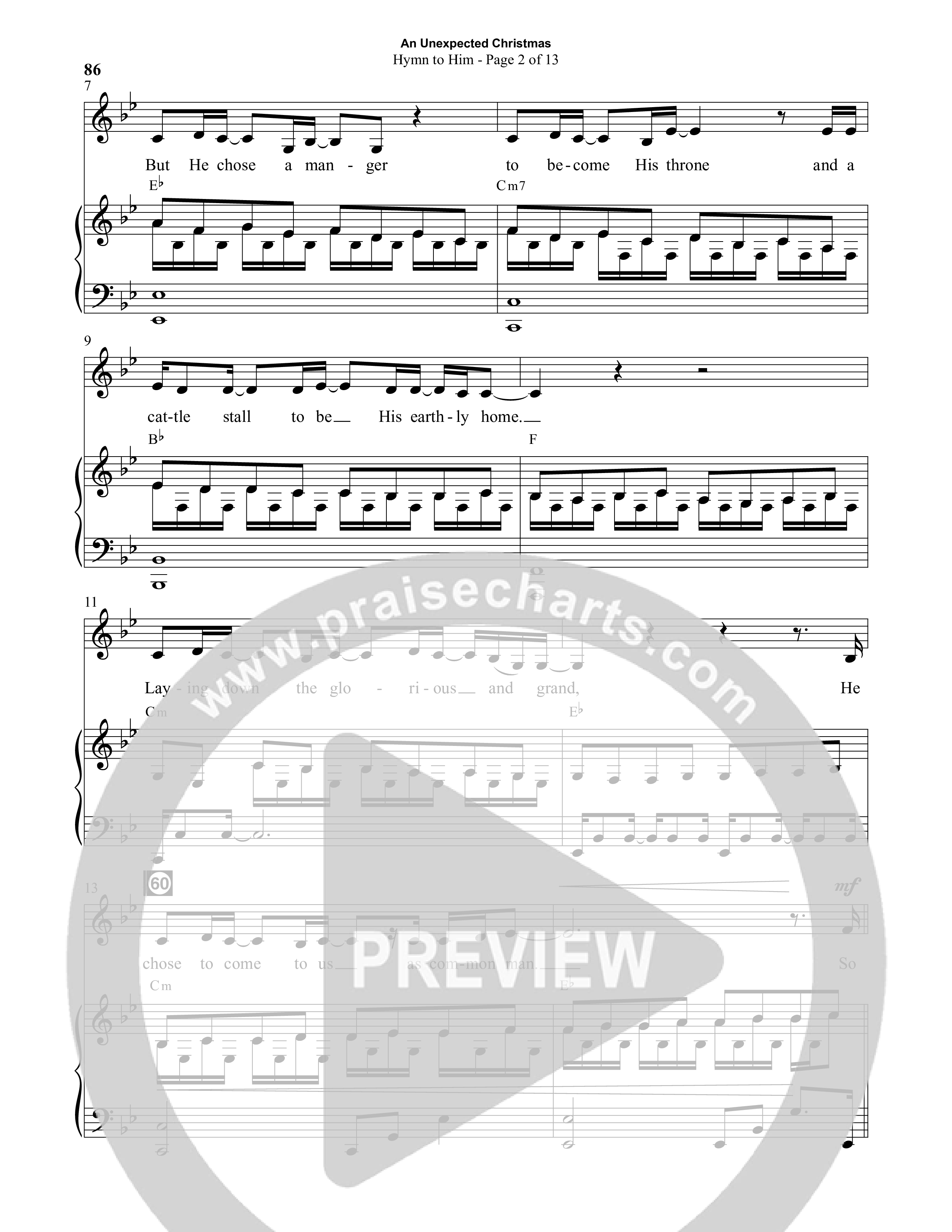 An Unexpected Christmas (11 Song Choral Collection) Song 7 (Piano SATB) (Arr. Daniel Semsen)