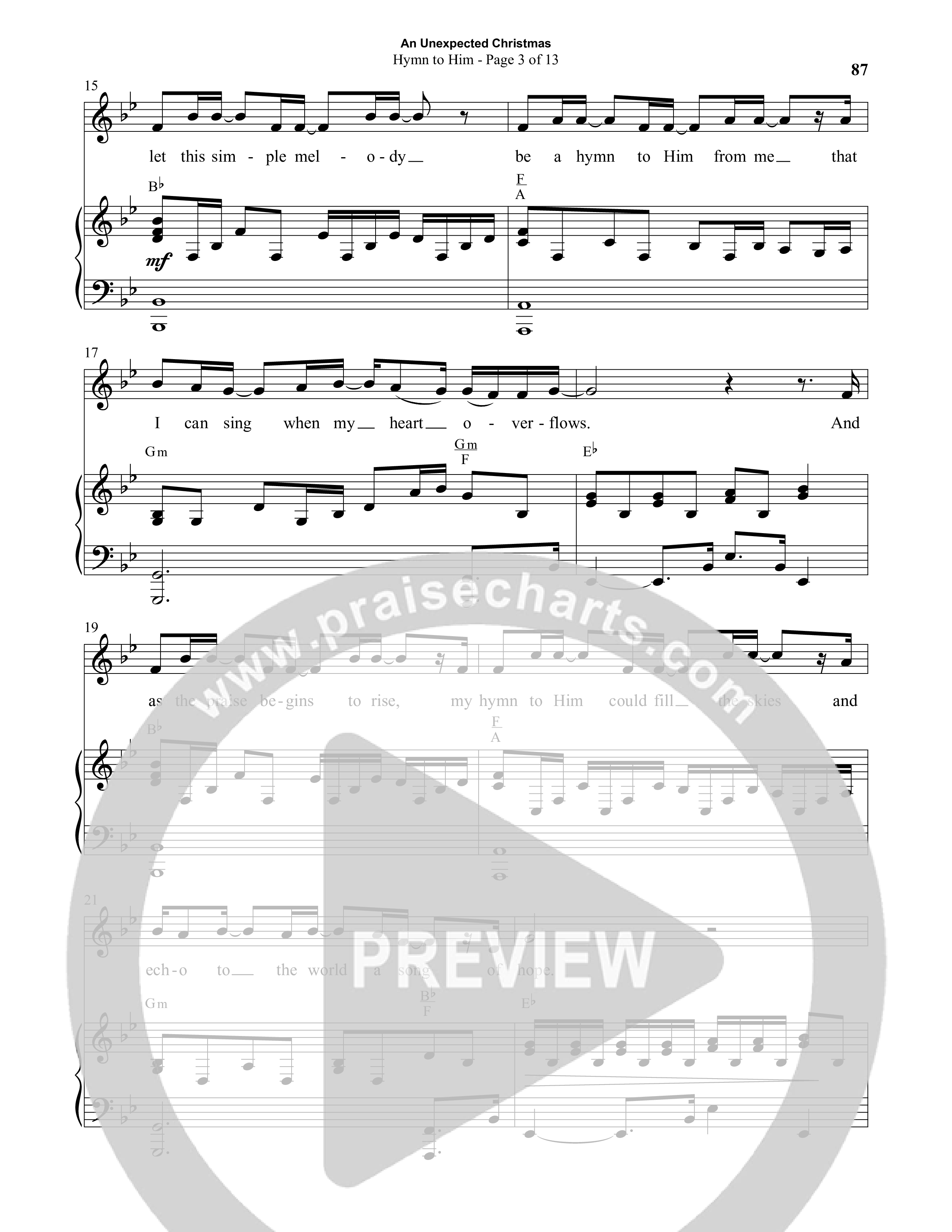 An Unexpected Christmas (11 Song Choral Collection) Song 7 (Piano SATB) (Arr. Daniel Semsen)
