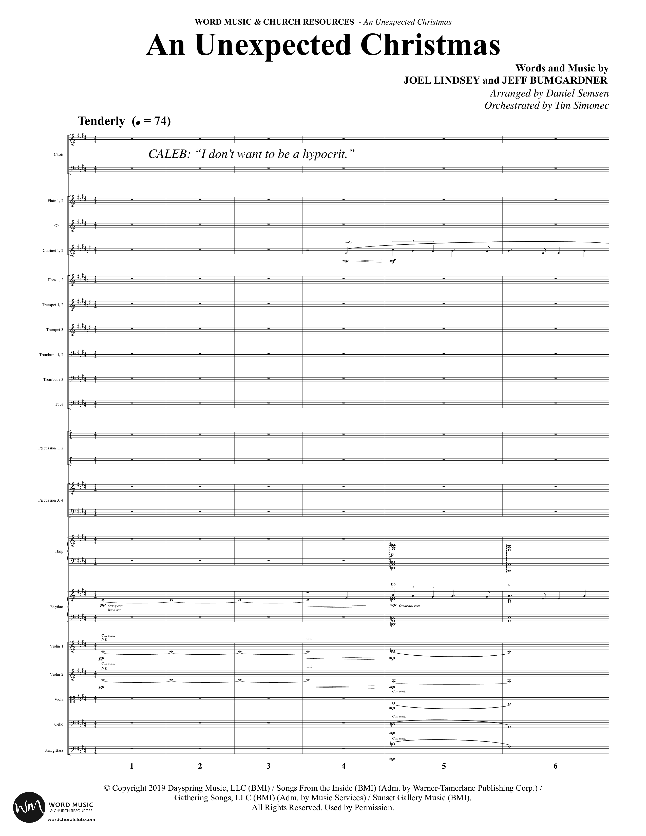 An Unexpected Christmas (11 Song Choral Collection) Song 9 (Orchestration) (Arr. Daniel Semsen)