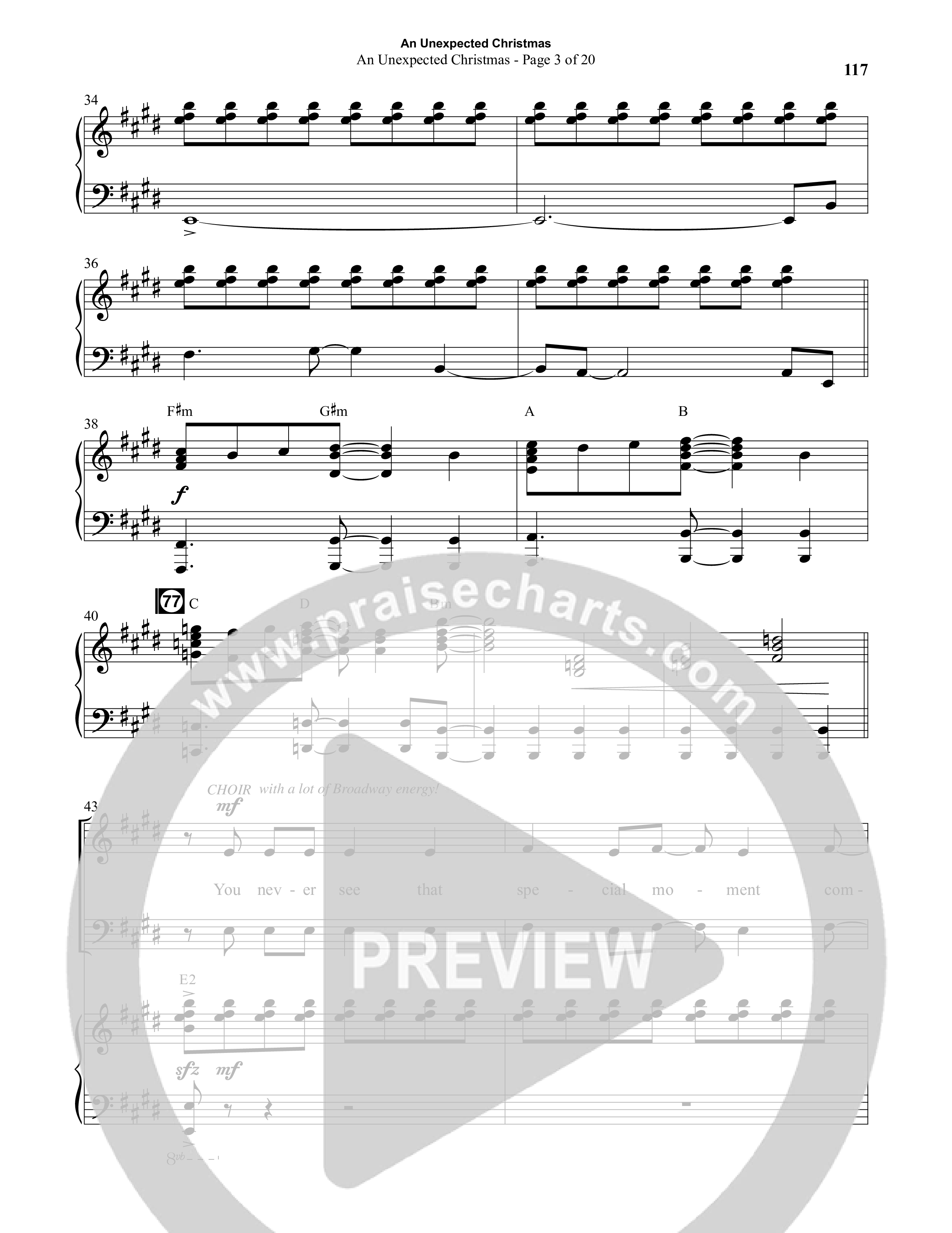 An Unexpected Christmas (11 Song Choral Collection) Song 9 (Piano SATB) (Arr. Daniel Semsen)