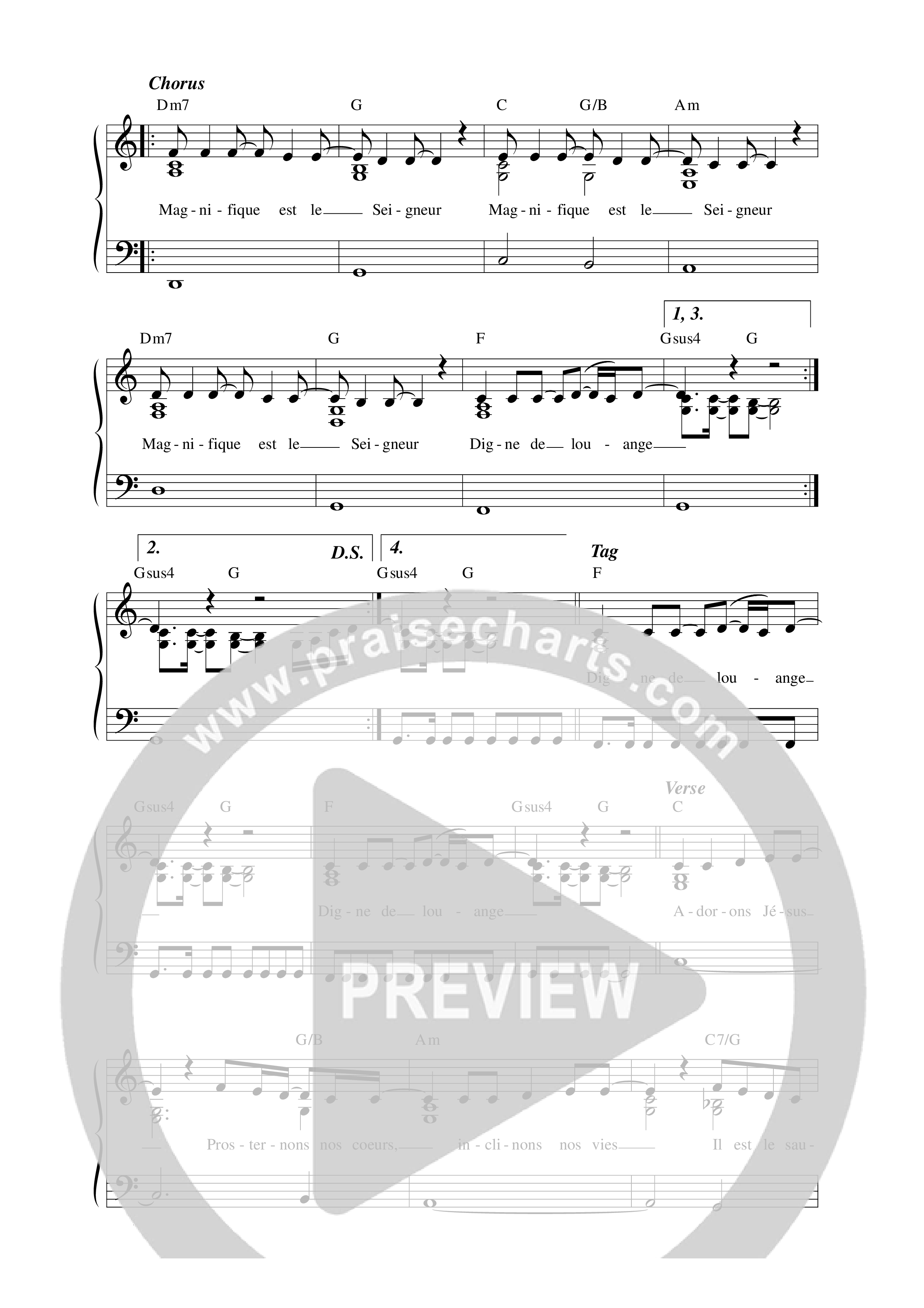Adorons Jésus Lead Sheet Melody (Matt Marvane & RESISTANCE)