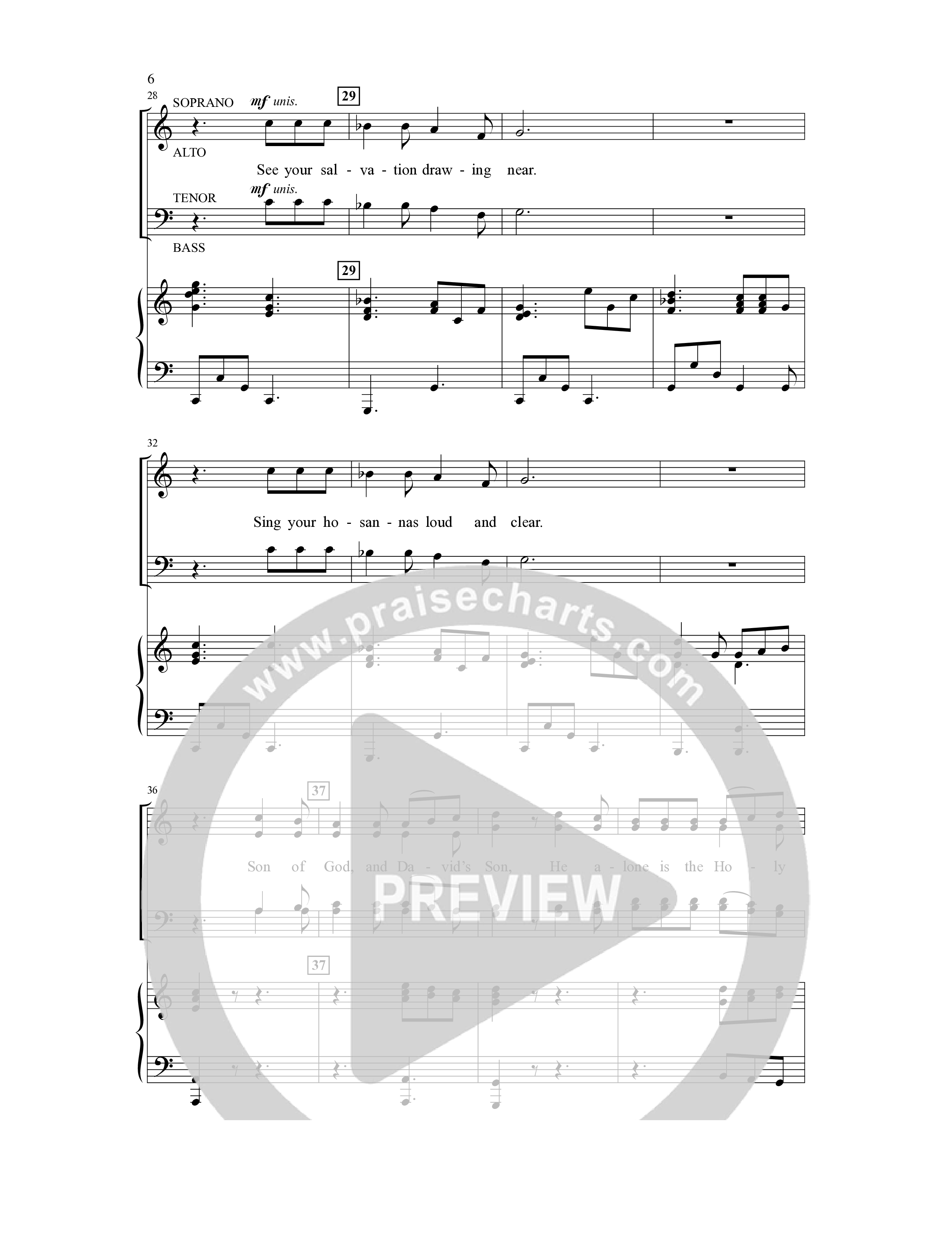 Songs Of The Passion (4 Song Choral Collection) Song 1 (Piano SATB) (Orch. Phillip Keveren)