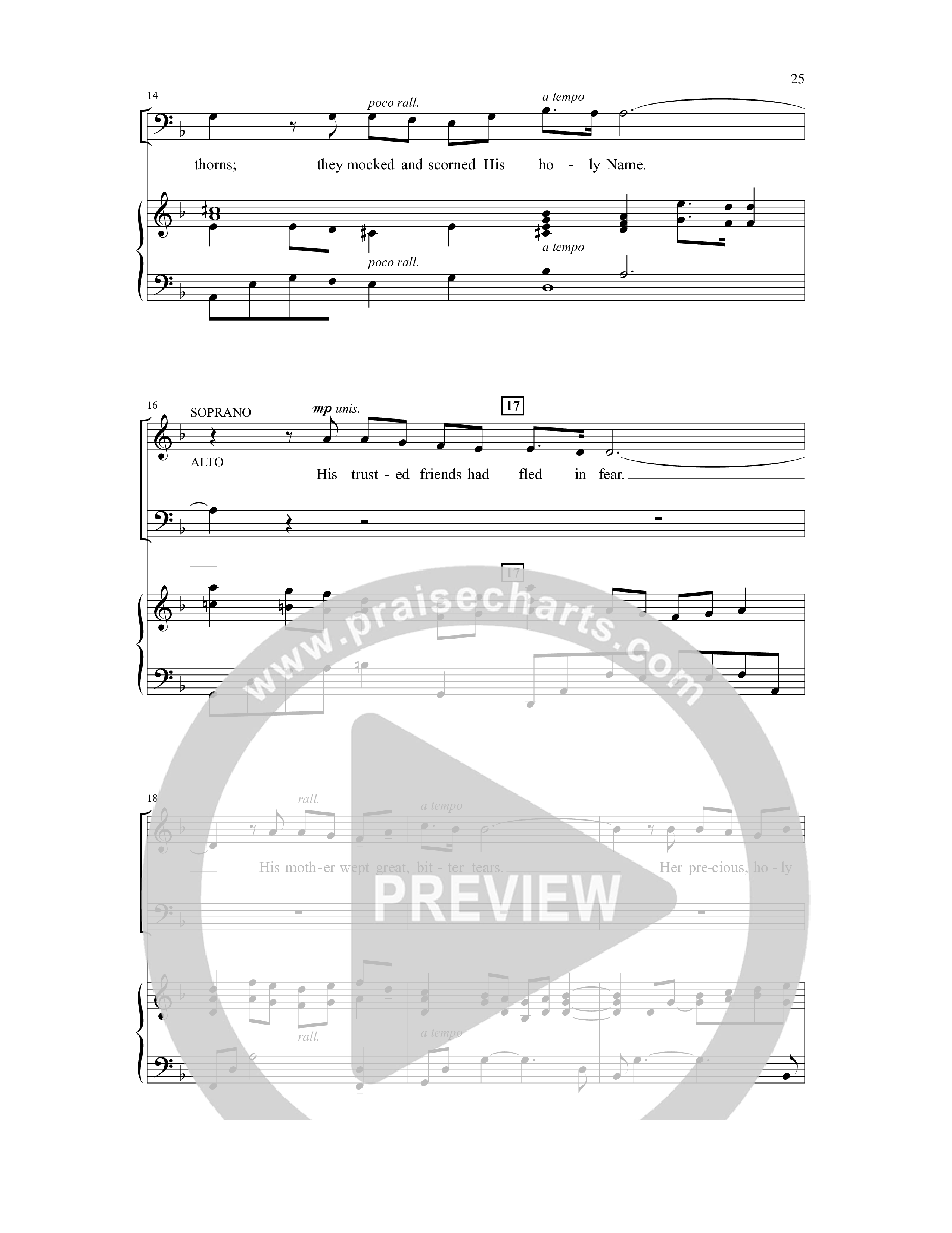 Songs Of The Passion (4 Song Choral Collection) Song 3 (Piano SATB) (Orch. Phillip Keveren)