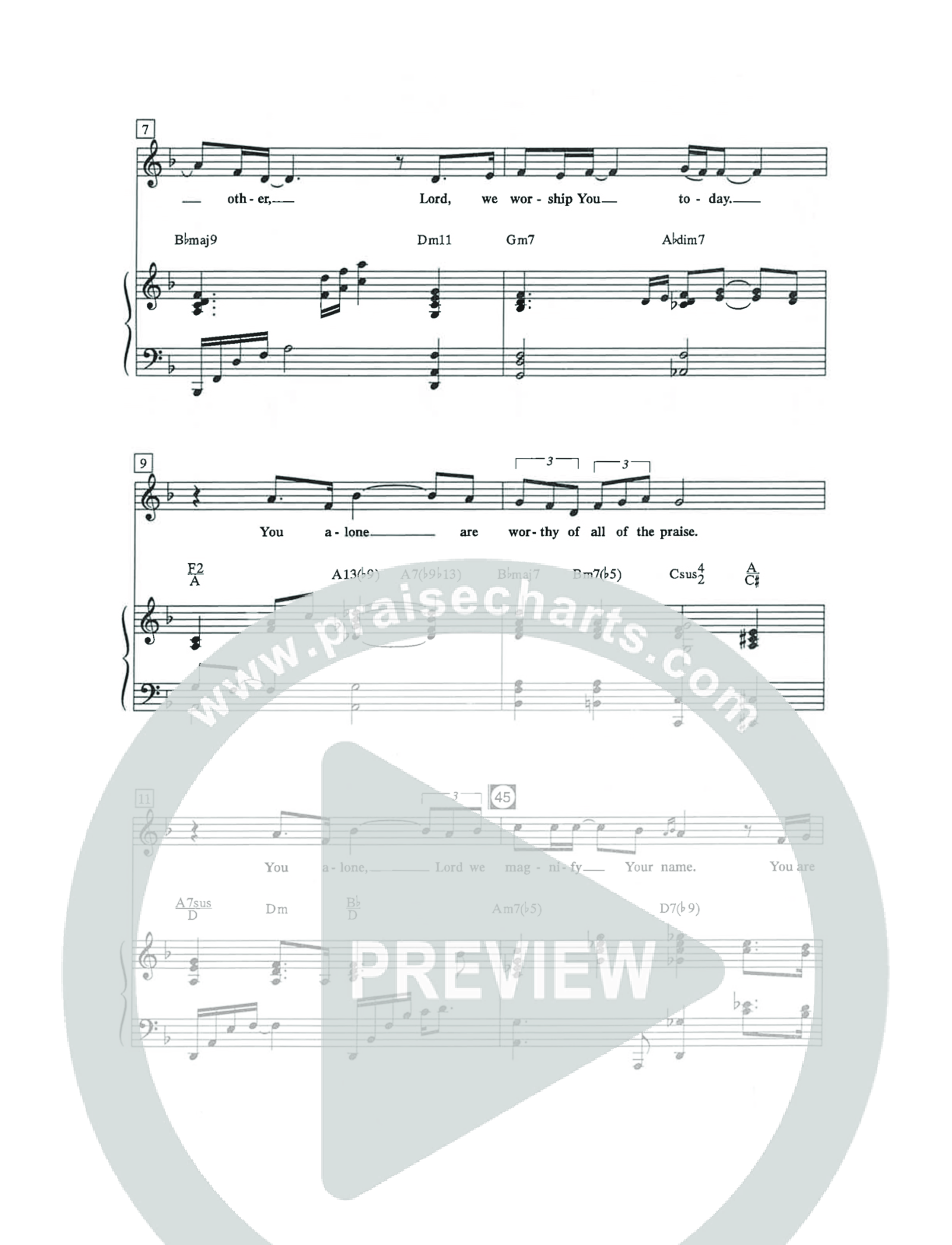 High And Lifted Up (Choral Anthem SATB) Octavo (SATB & Pno) (The Brooklyn Tabernacle Choir / Arr. Carol Cymbala)
