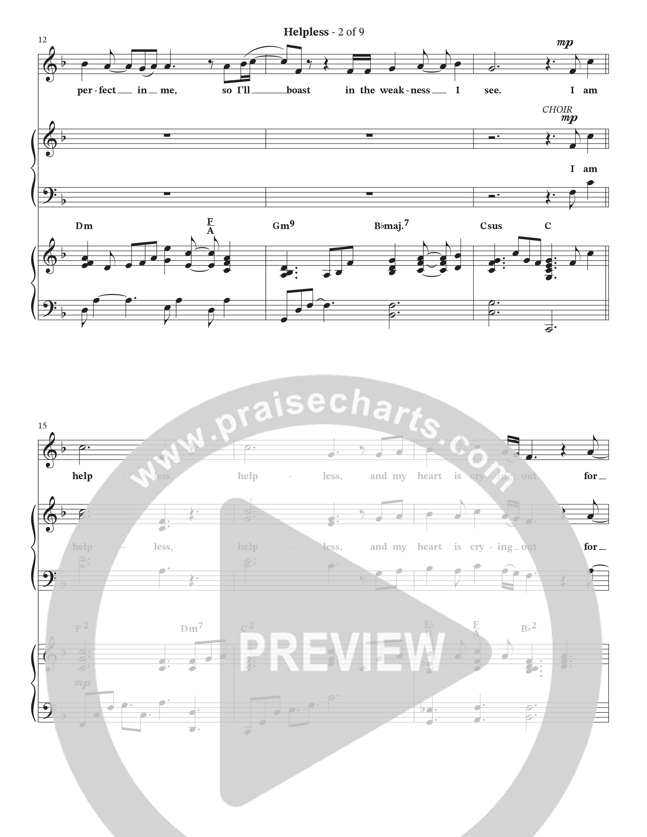 Helpless (Choral Anthem SATB) Anthem (SATB/Piano) (The Brooklyn Tabernacle Choir)