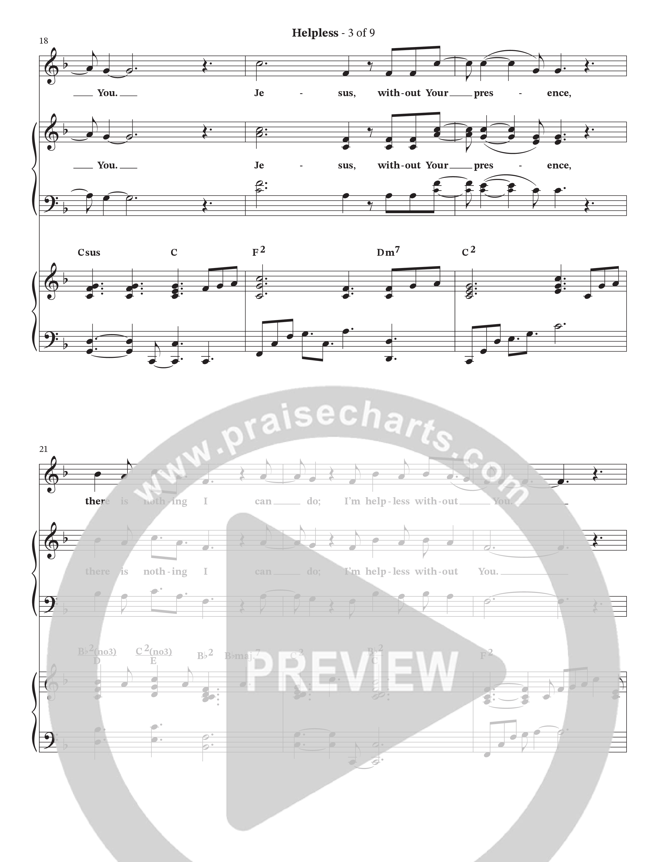 Helpless (Choral Anthem SATB) Anthem (SATB/Piano) (The Brooklyn Tabernacle Choir)