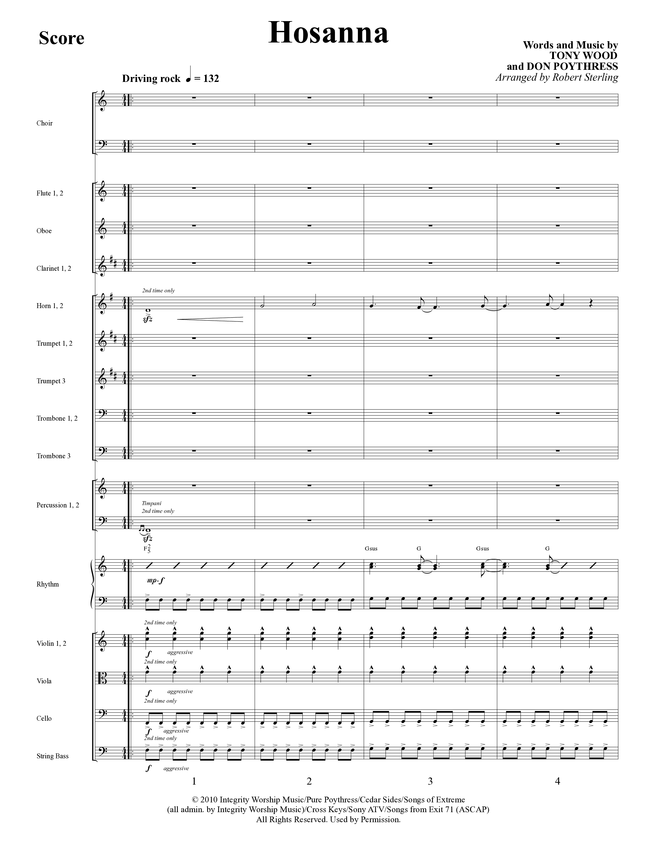 As Sure As My Redeemer Lives (8 Song Choral Collection) Song 2 (Orchestration) (Word Music Choral / Arr. Robert Sterling)