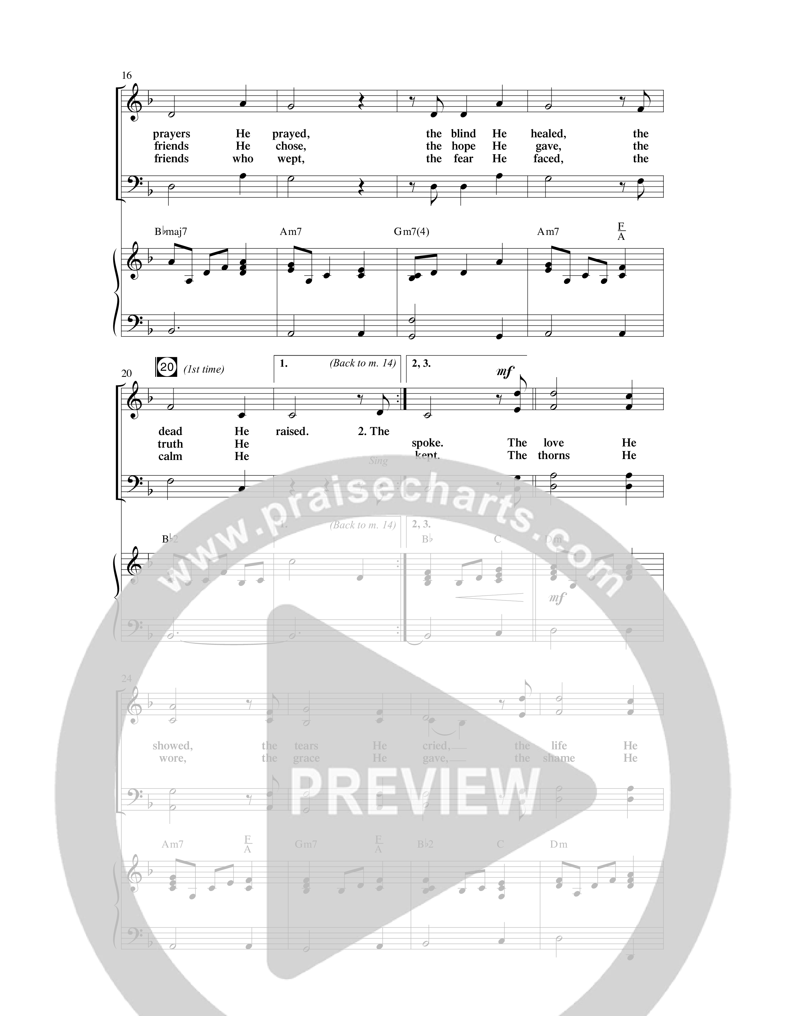 As Sure As My Redeemer Lives (8 Song Choral Collection) Song 3 (Piano SATB) (Word Music Choral / Arr. Robert Sterling)