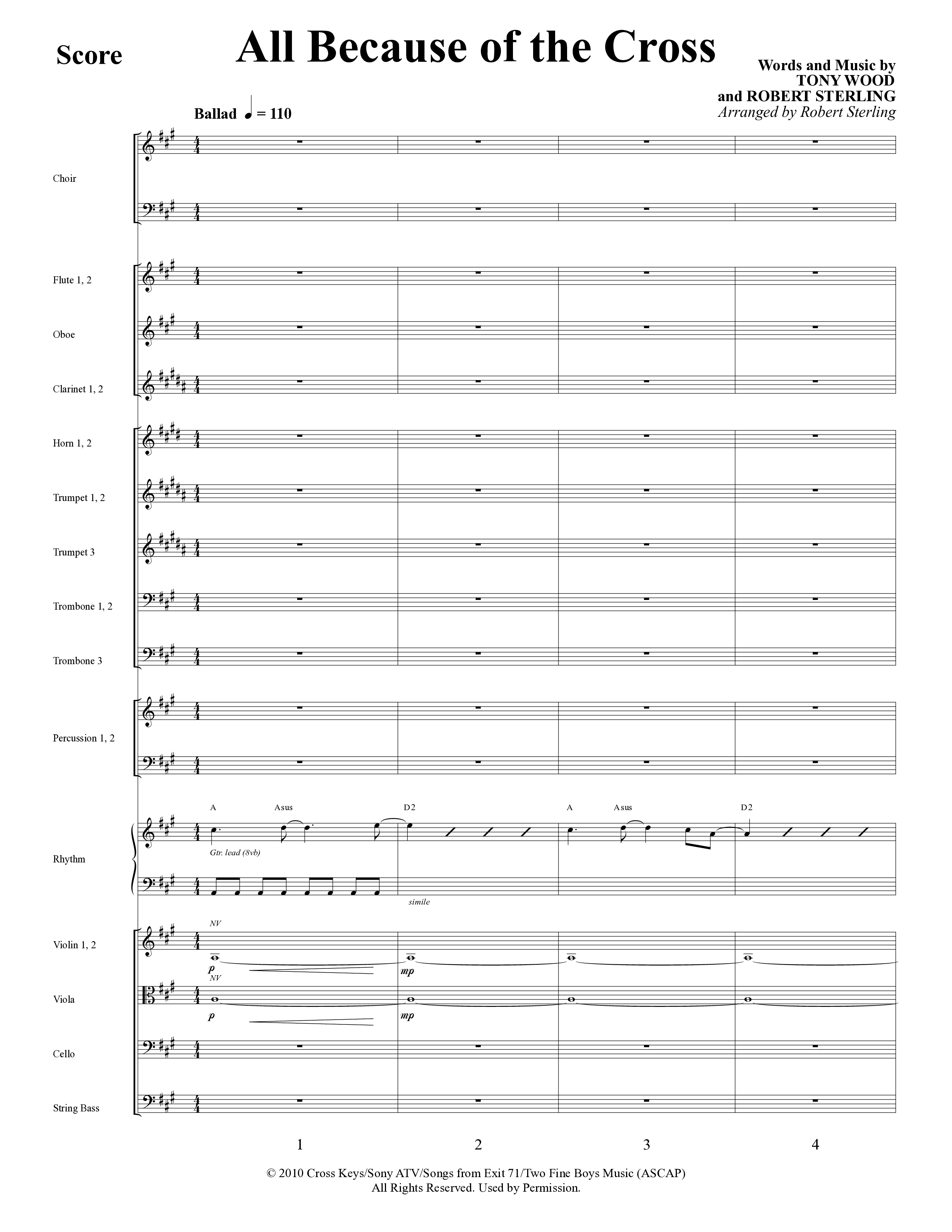 As Sure As My Redeemer Lives (8 Song Choral Collection) Song 4 (Orchestration) (Word Music Choral / Arr. Robert Sterling)