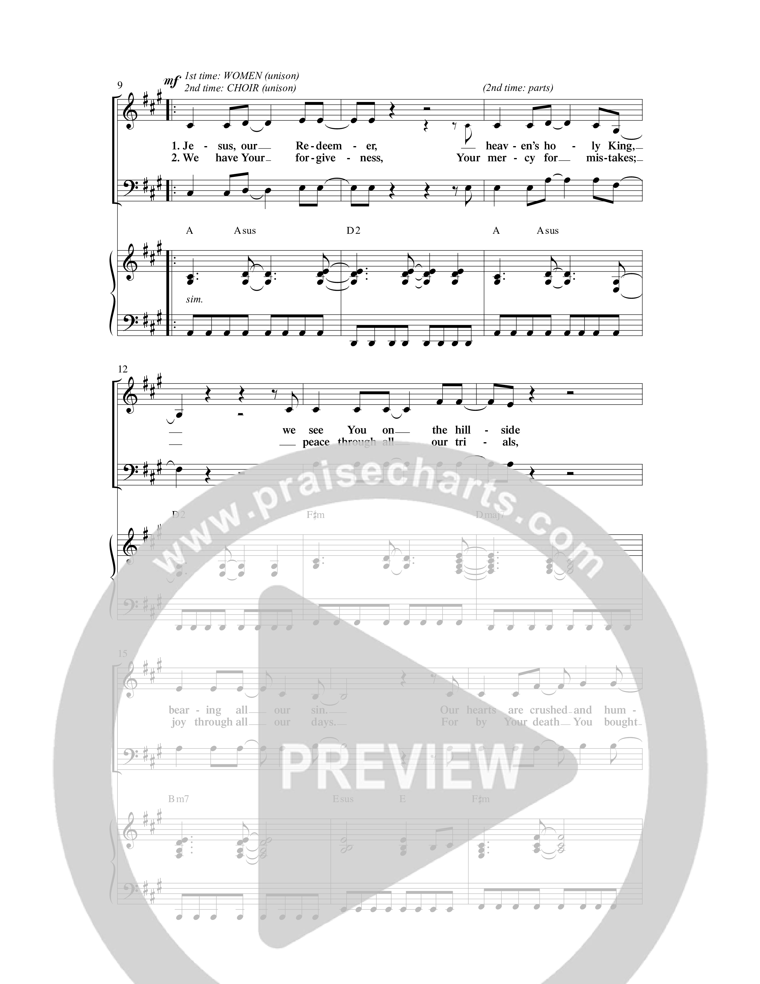 As Sure As My Redeemer Lives (8 Song Choral Collection) Song 4 (Piano SATB) (Word Music Choral / Arr. Robert Sterling)