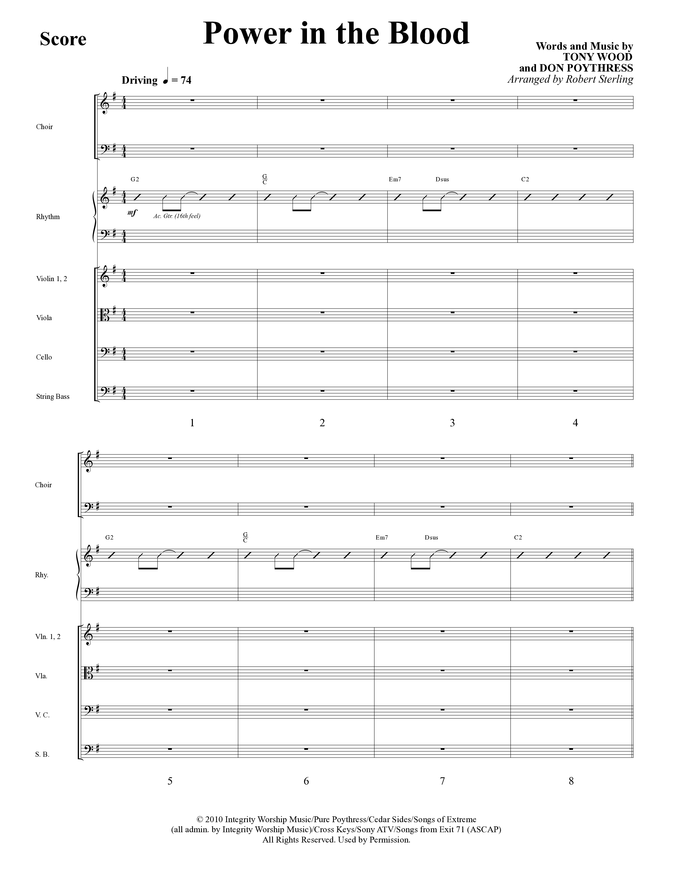 As Sure As My Redeemer Lives (8 Song Choral Collection) Song 6 (Orchestration) (Word Music Choral / Arr. Robert Sterling)