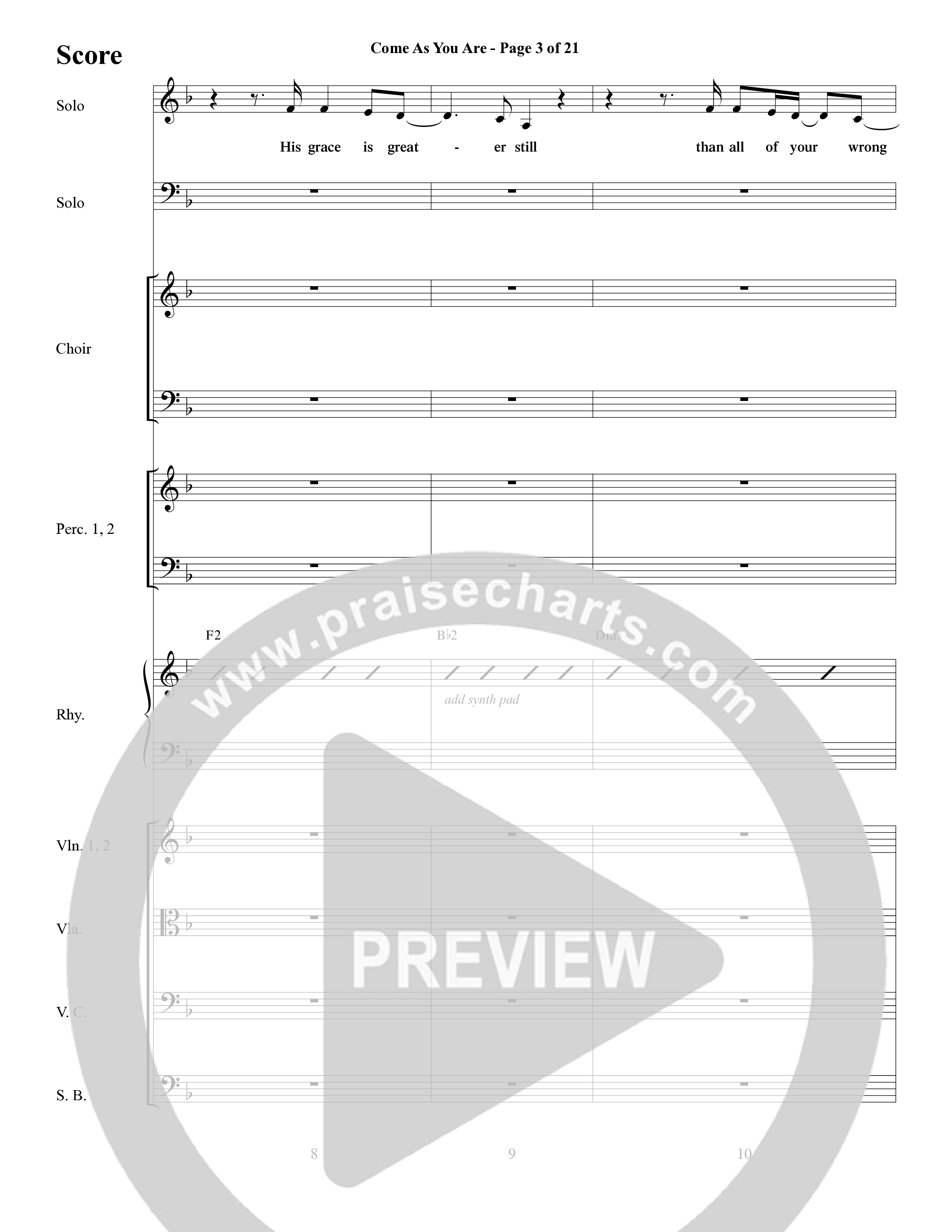 As Sure As My Redeemer Lives (8 Song Choral Collection) Song 7 (Orchestration) (Word Music Choral / Arr. Robert Sterling)
