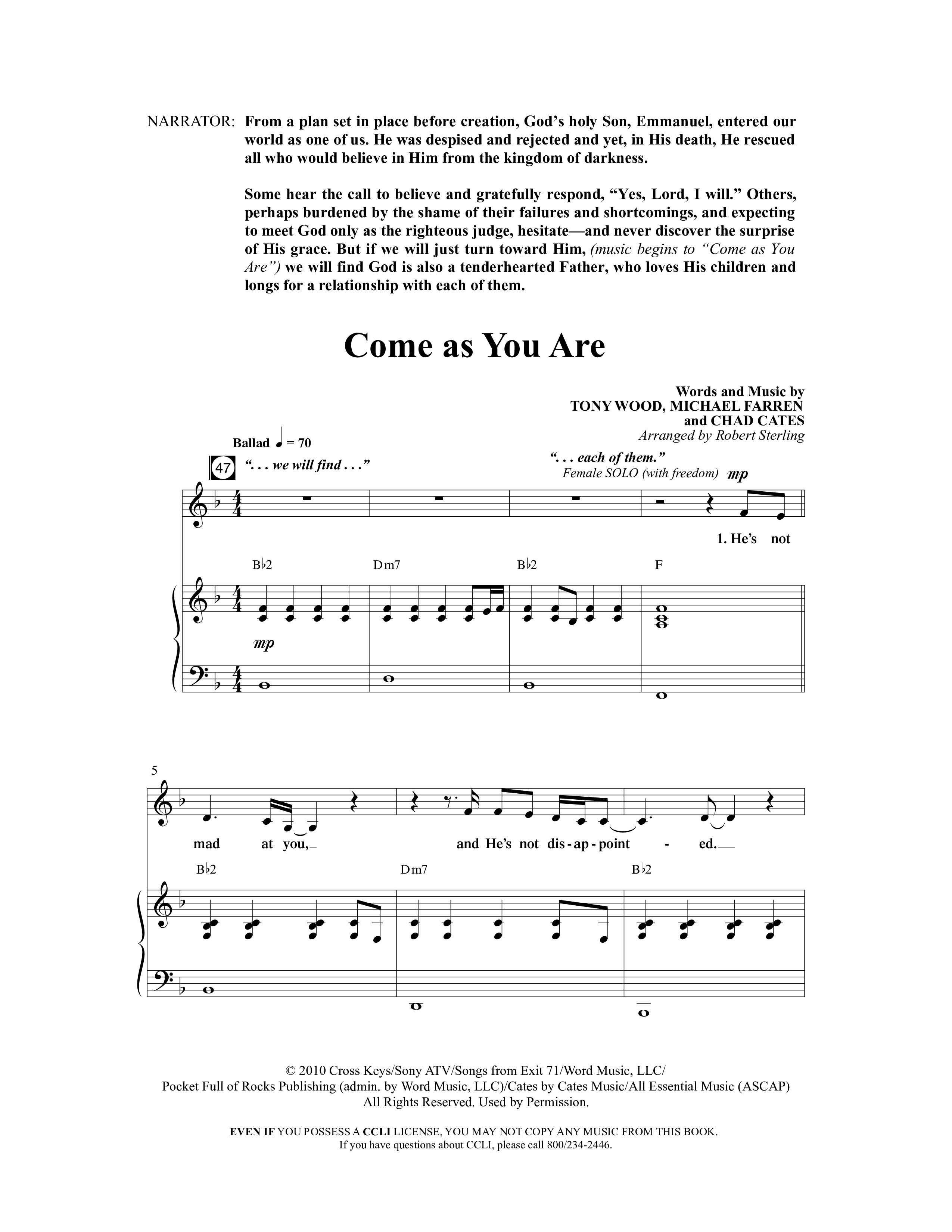 As Sure As My Redeemer Lives (8 Song Choral Collection) Song 7 (Piano SATB) (Word Music Choral / Arr. Robert Sterling)