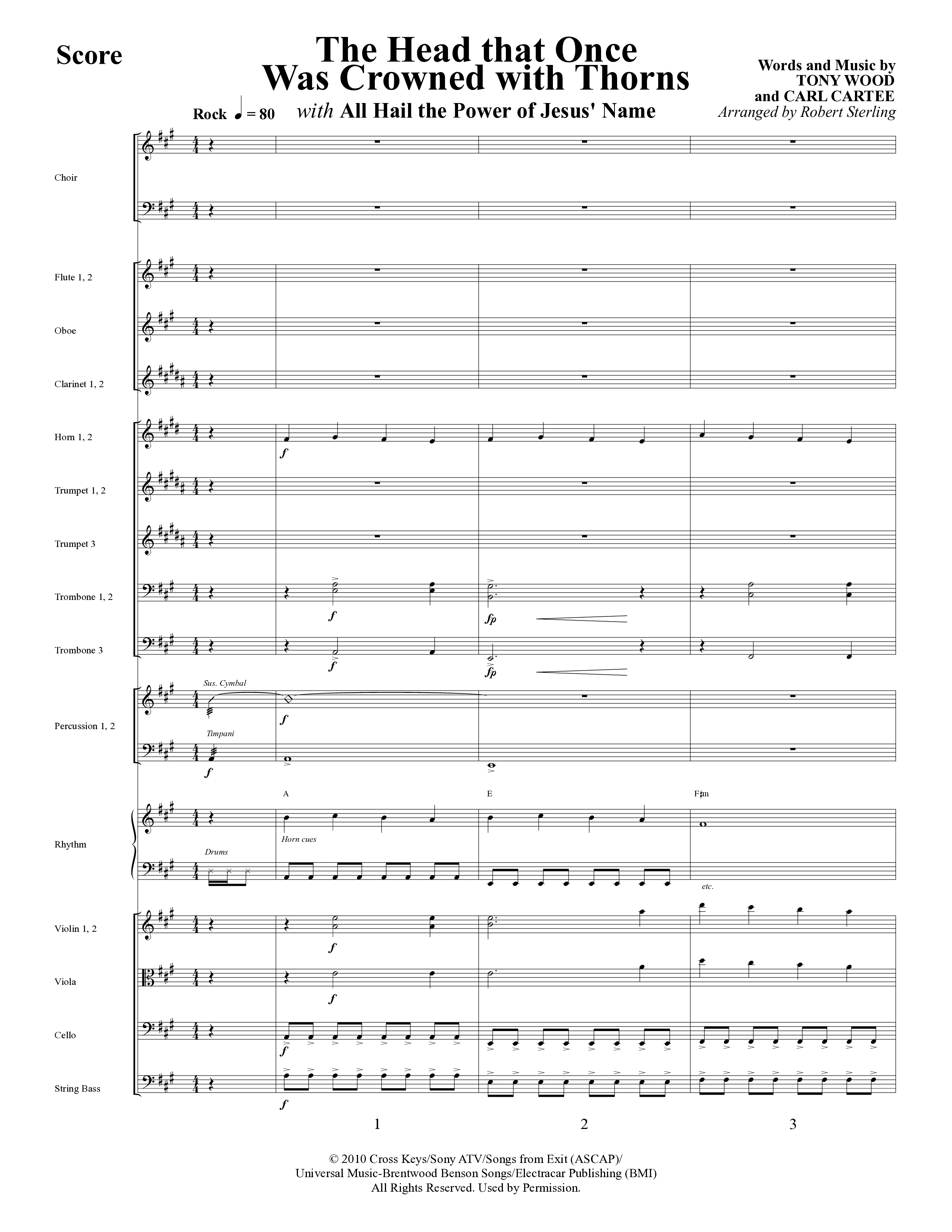 As Sure As My Redeemer Lives (8 Song Choral Collection) Song 8 (Orchestration) (Word Music Choral / Arr. Robert Sterling)