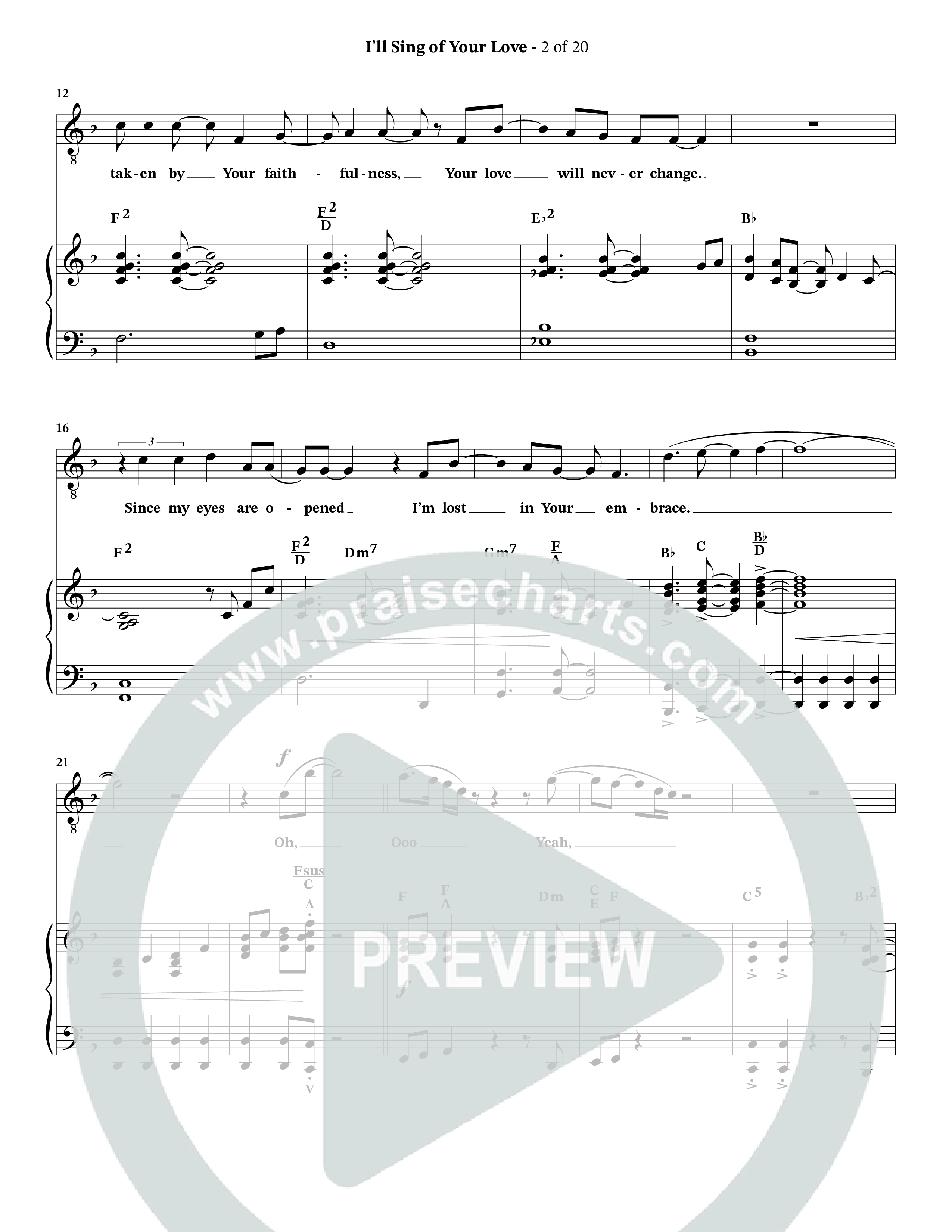 I'll Sing Of Your Love (Choral Anthem SATB) Anthem (SATB/Piano) (The Brooklyn Tabernacle Choir / Arr. Carol Cymbala / Orch. Jason Michael Webb)
