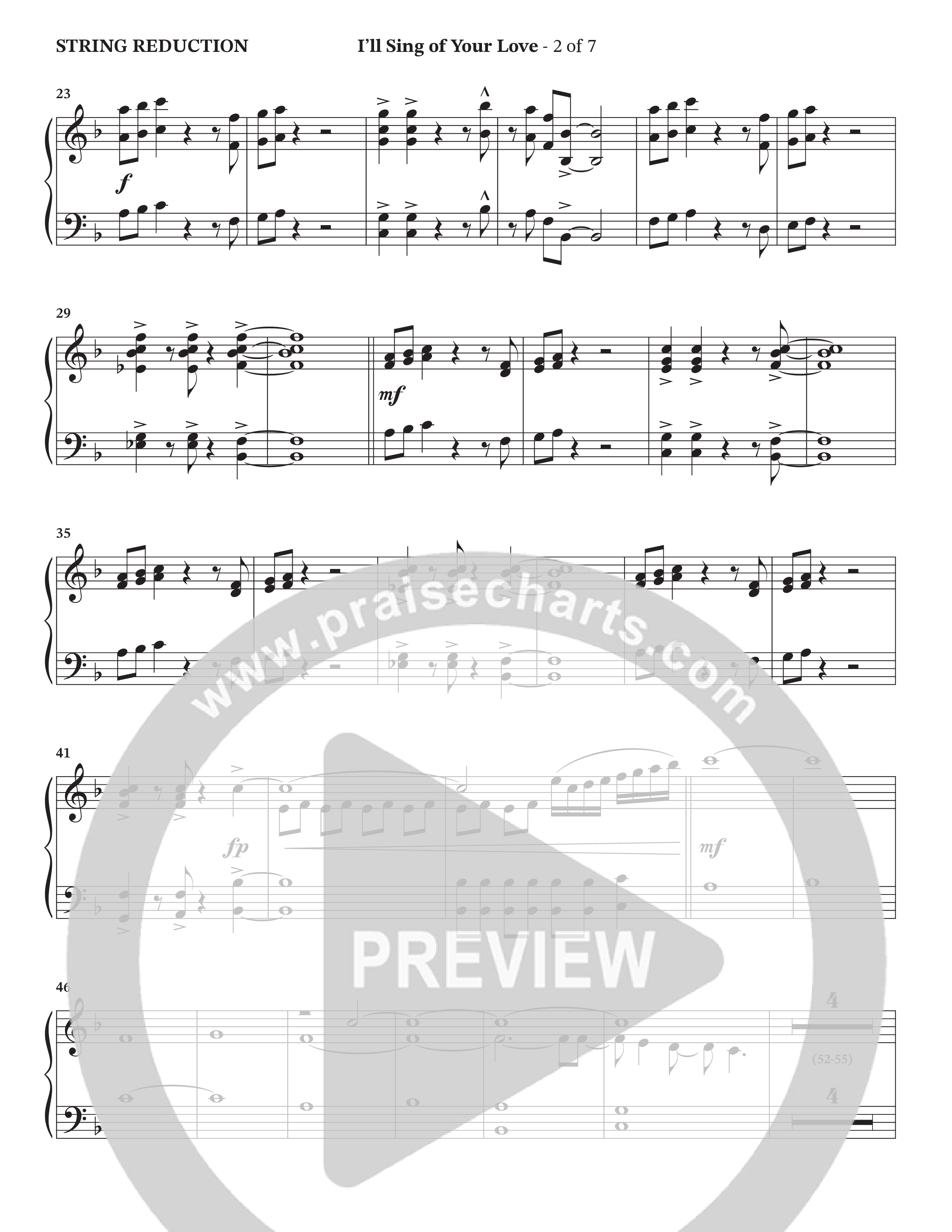 I'll Sing Of Your Love (Choral Anthem SATB) String Reduction (The Brooklyn Tabernacle Choir / Arr. Carol Cymbala / Orch. Jason Michael Webb)