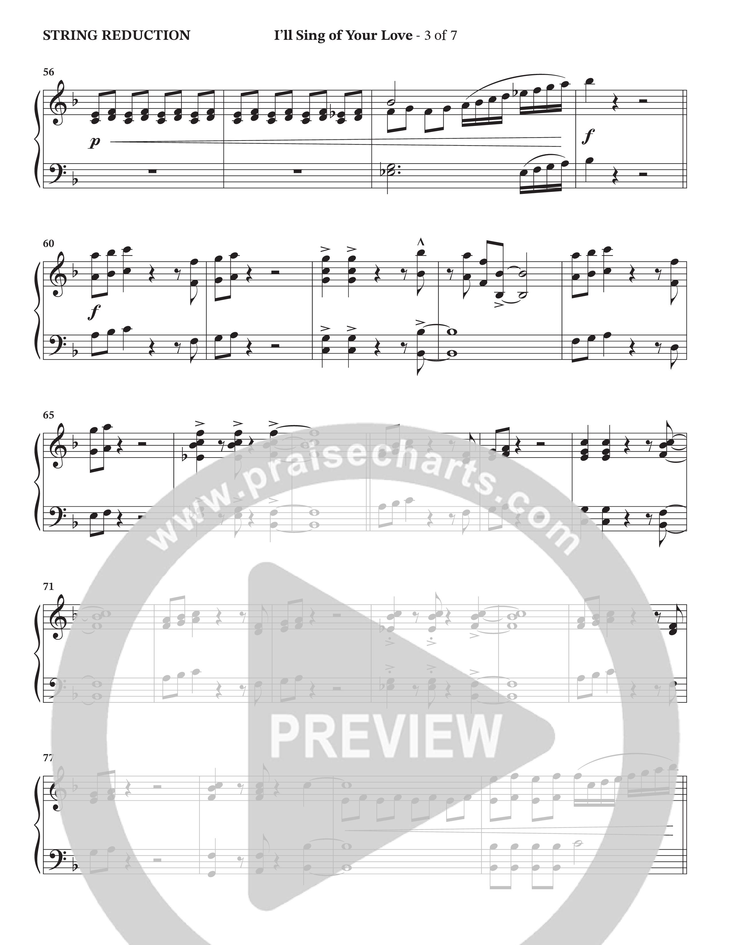 I'll Sing Of Your Love (Choral Anthem SATB) String Reduction (The Brooklyn Tabernacle Choir / Arr. Carol Cymbala / Orch. Jason Michael Webb)