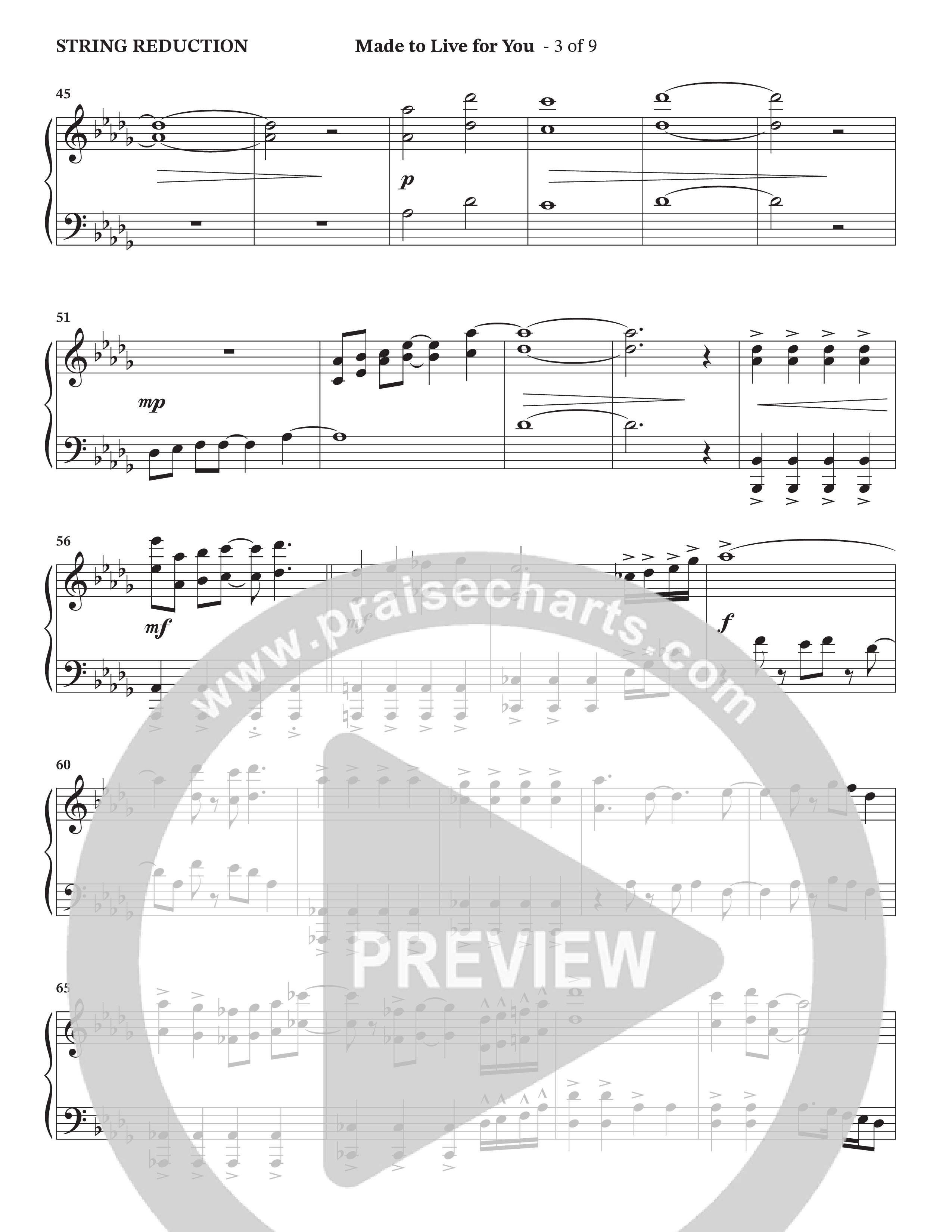 Made To Live For You (Choral Anthem SATB) String Reduction (The Brooklyn Tabernacle Choir / Arr. Carol Cymbala / Orch. Jason Michael Webb)