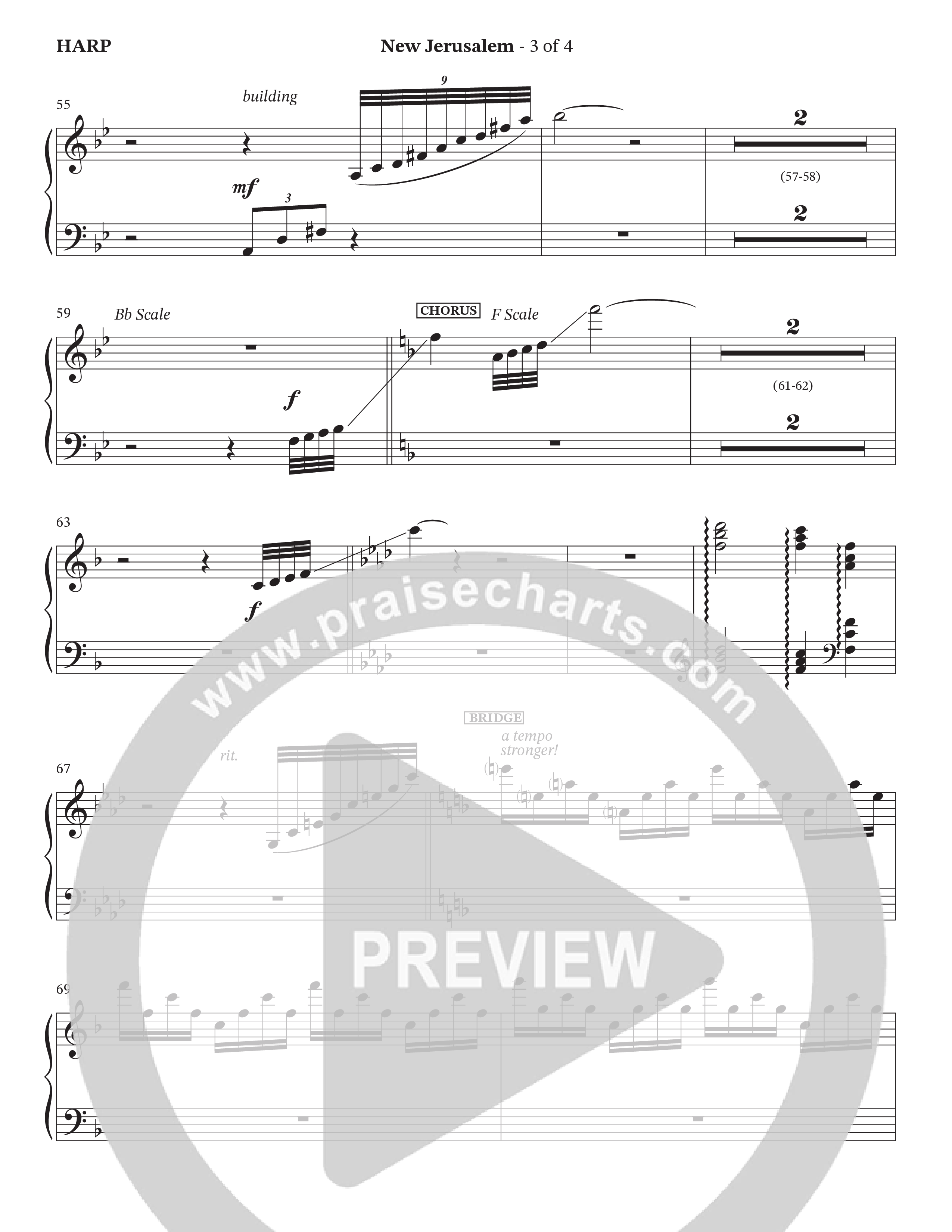 New Jerusalem (Choral Anthem SATB) Harp (The Brooklyn Tabernacle Choir / Arr. Carol Cymbala / Arr. Jason Webb / Orch. David Hamilton)