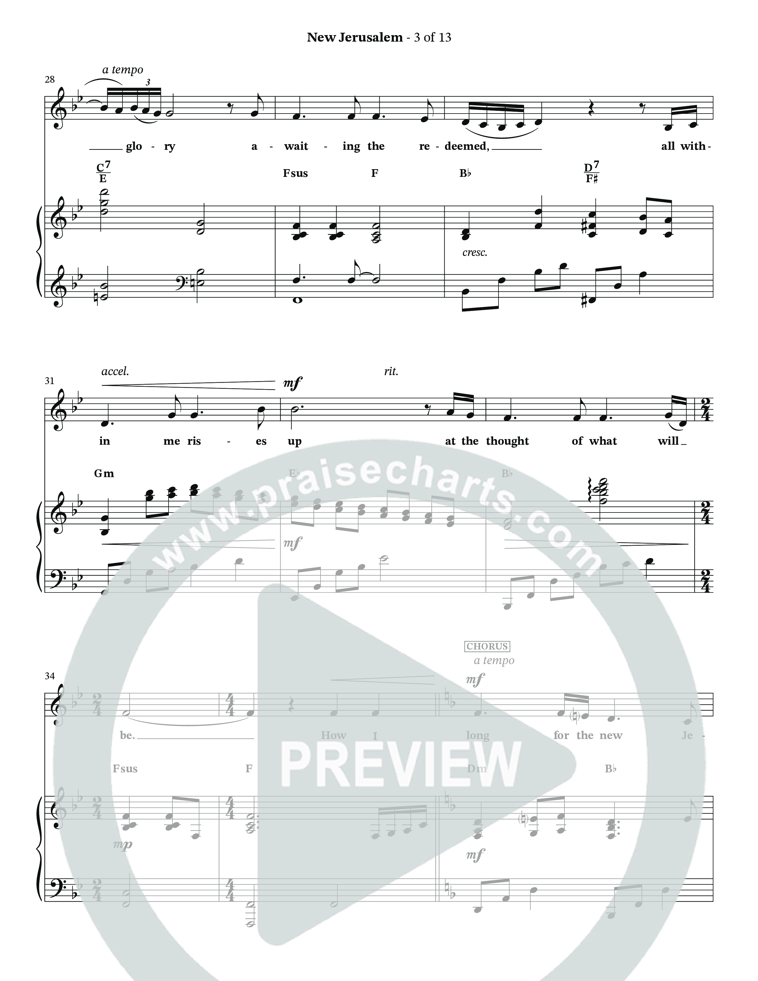 New Jerusalem (Choral Anthem SATB) Anthem (SATB/Piano) (The Brooklyn Tabernacle Choir / Arr. Carol Cymbala / Arr. Jason Webb / Orch. David Hamilton)