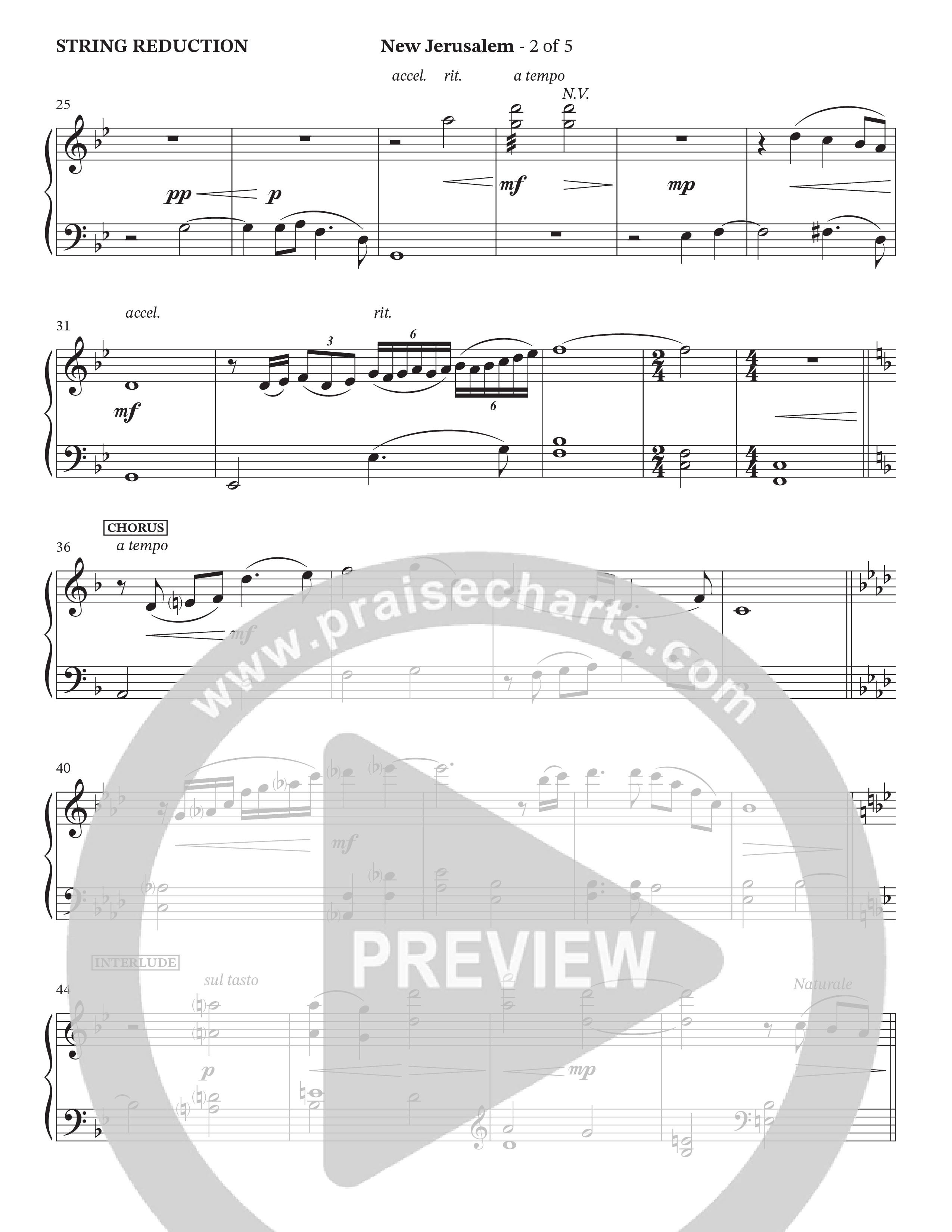 New Jerusalem (Choral Anthem SATB) String Reduction (The Brooklyn Tabernacle Choir / Arr. Carol Cymbala / Arr. Jason Webb / Orch. David Hamilton)