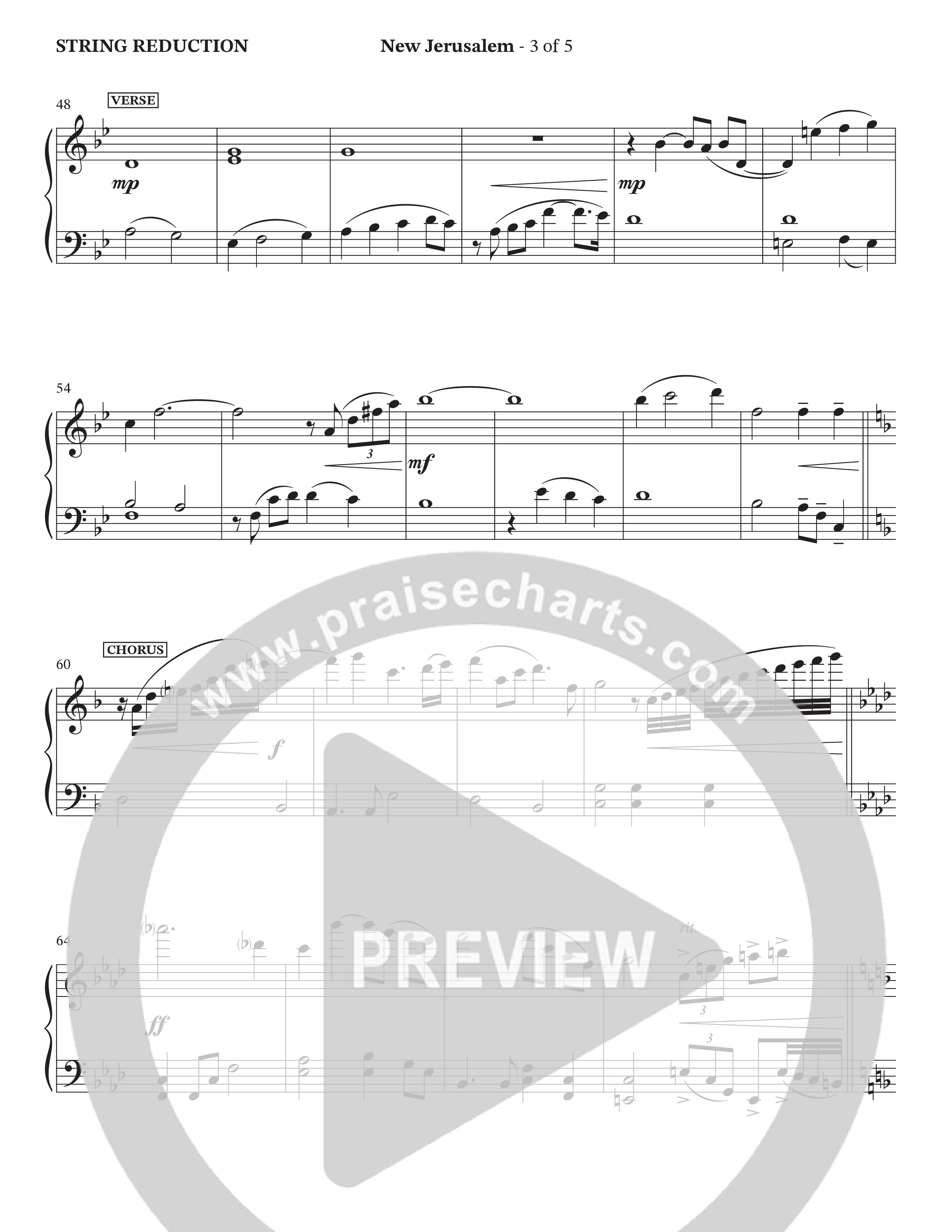 New Jerusalem (Choral Anthem SATB) String Reduction (The Brooklyn Tabernacle Choir / Arr. Carol Cymbala / Arr. Jason Webb / Orch. David Hamilton)
