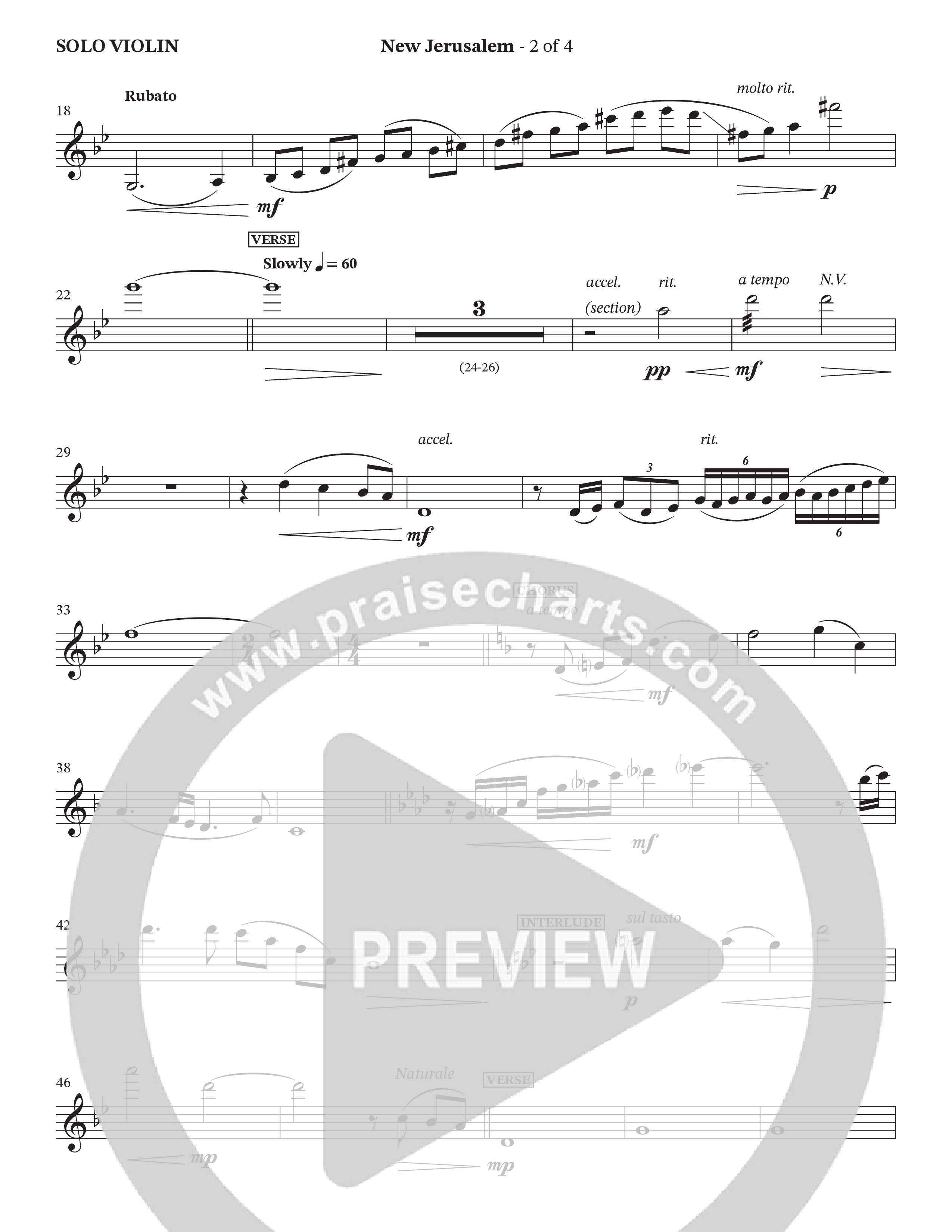New Jerusalem (Choral Anthem SATB) Violin Solo (The Brooklyn Tabernacle Choir / Arr. Carol Cymbala / Arr. Jason Webb / Orch. David Hamilton)
