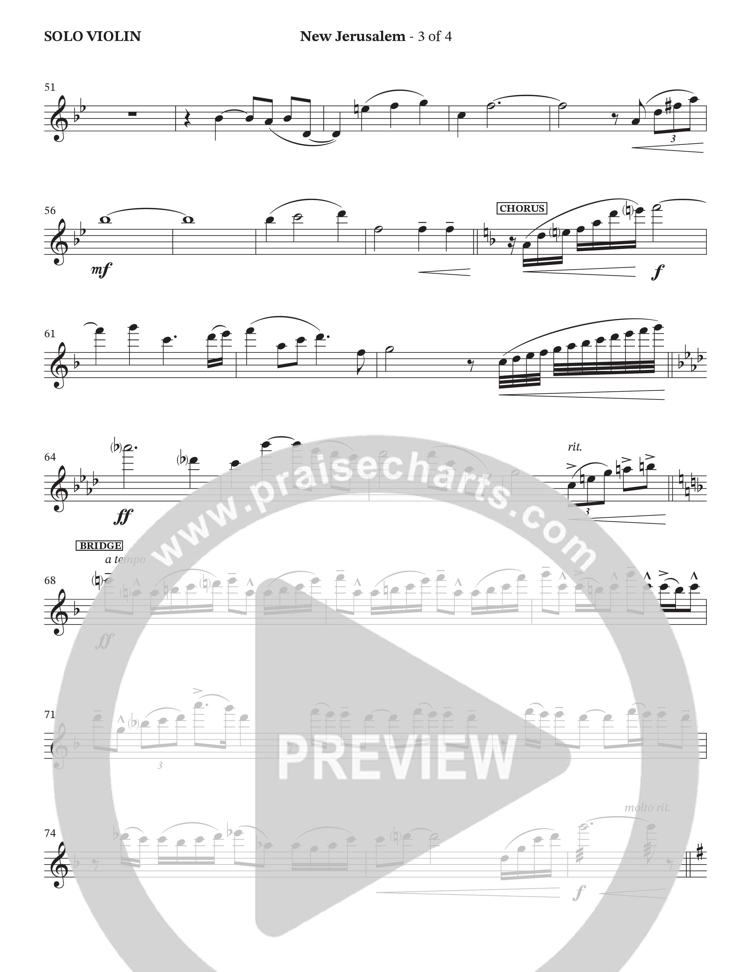 New Jerusalem (Choral Anthem SATB) Violin Solo (The Brooklyn Tabernacle Choir / Arr. Carol Cymbala / Arr. Jason Webb / Orch. David Hamilton)