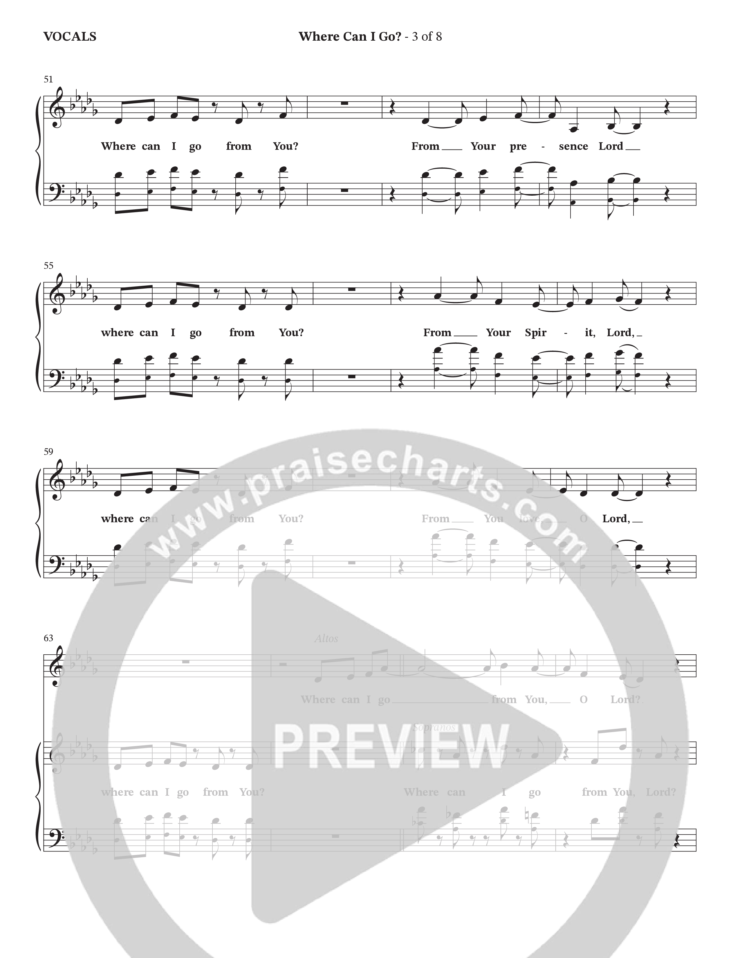 Where Can I Go (Choral Anthem SATB) Choir Sheet (SATB) (The Brooklyn Tabernacle Choir / Arr. Carol Cymbala / Orch. Jason Michael Webb)
