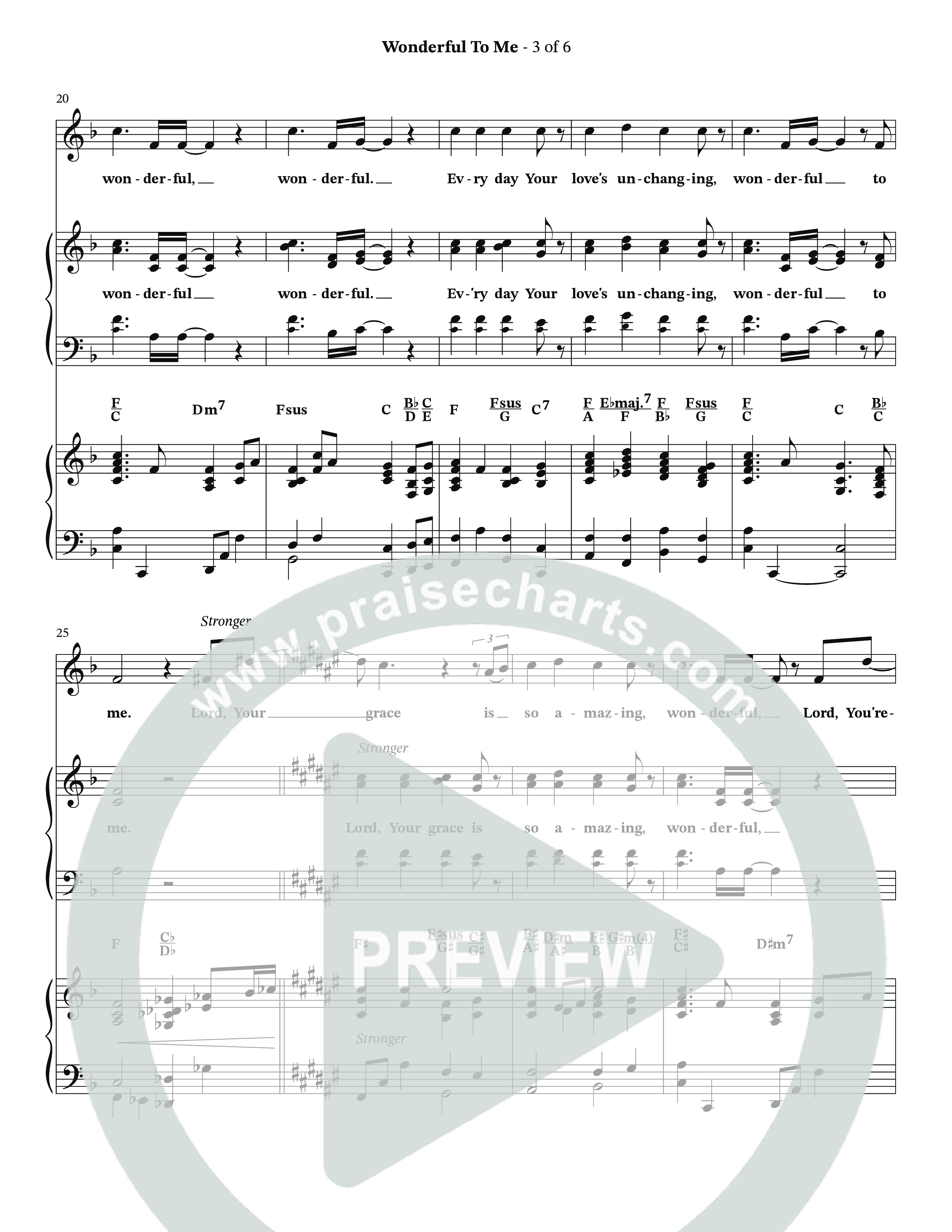 Wonderful To Me (Choral Anthem SATB) Anthem (SATB/Piano) (The Brooklyn Tabernacle Choir / Arr. Carol Cymbala / Orch. Jason Michael Webb)