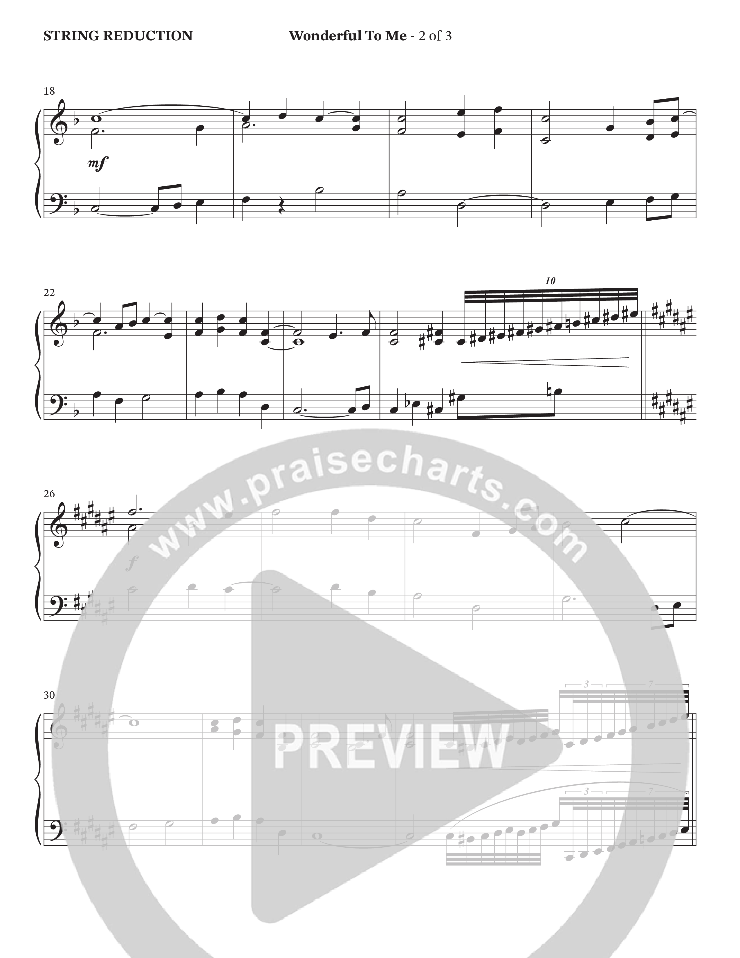 Wonderful To Me (Choral Anthem SATB) String Reduction (The Brooklyn Tabernacle Choir / Arr. Carol Cymbala / Orch. Jason Michael Webb)
