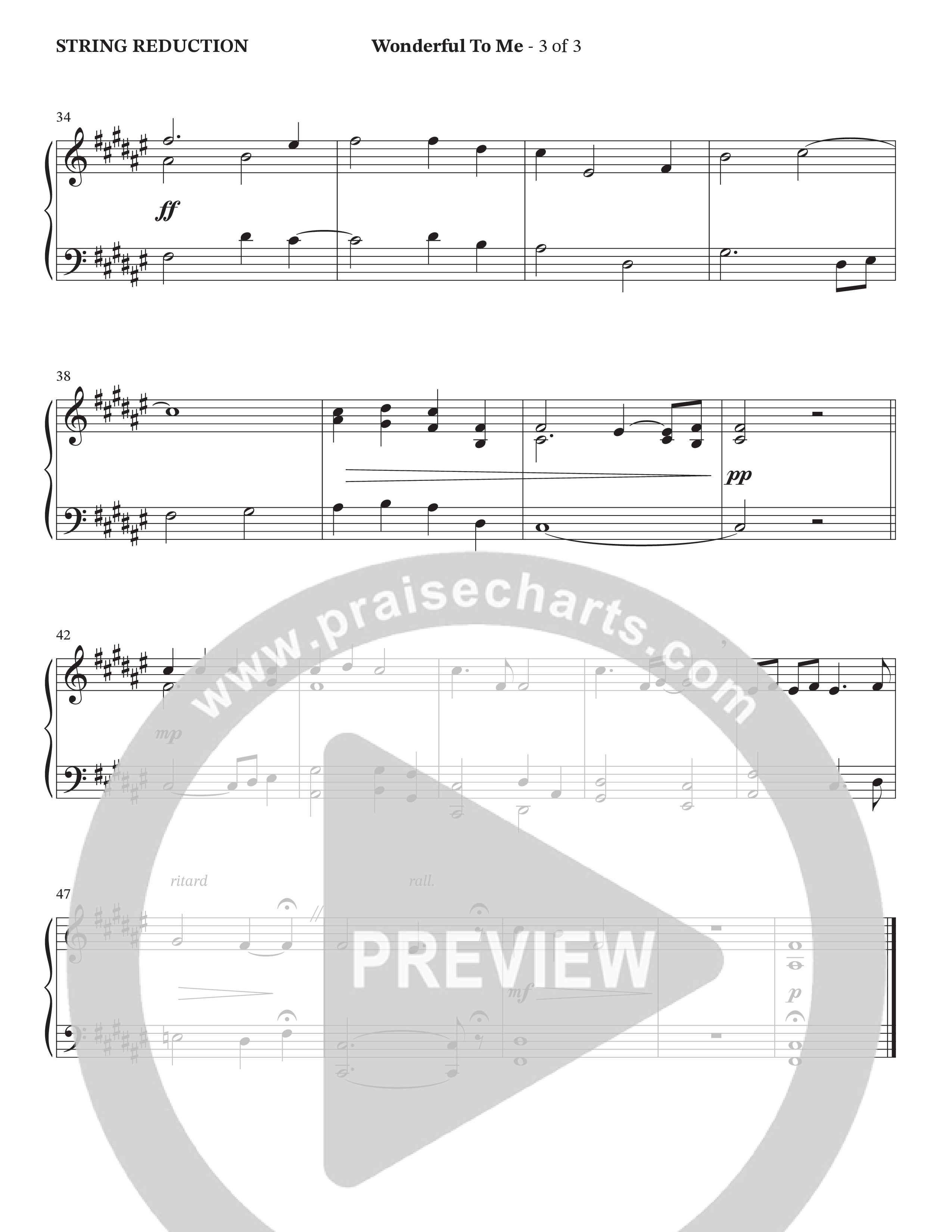 Wonderful To Me (Choral Anthem SATB) String Reduction (The Brooklyn Tabernacle Choir / Arr. Carol Cymbala / Orch. Jason Michael Webb)