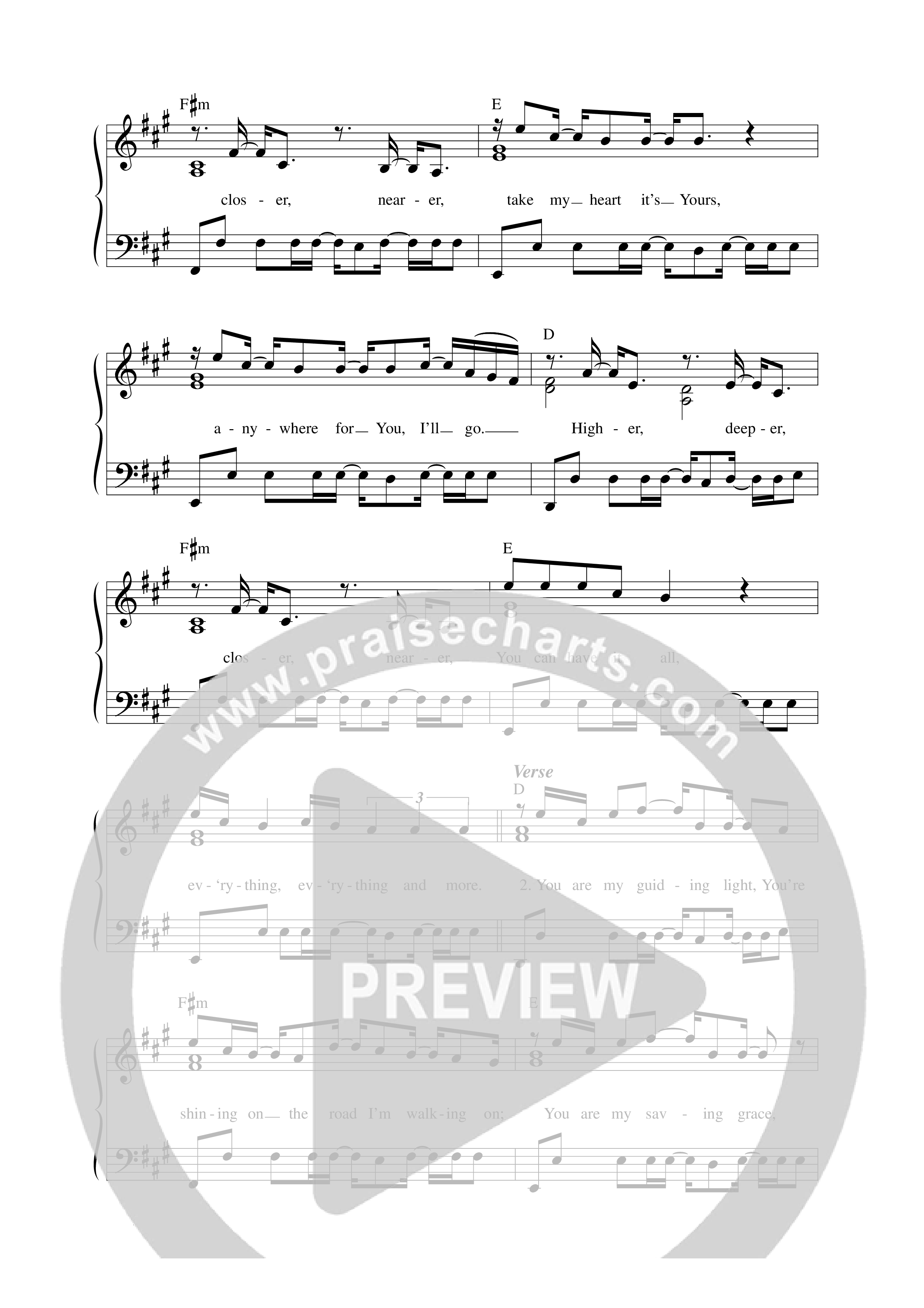 Everything And More Lead Sheet Melody (CalledOut Music)