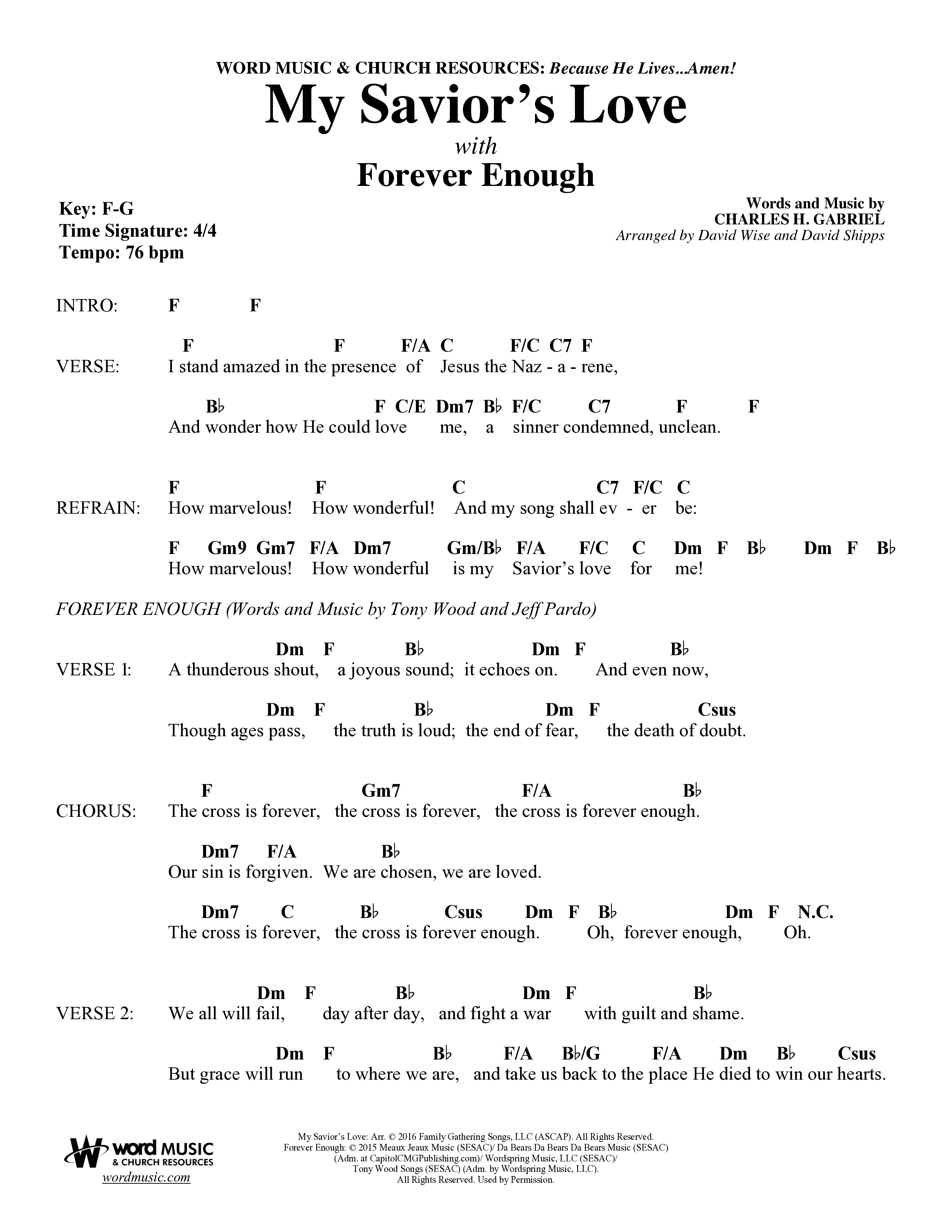 Because He Lives Amen (7 Song Choral Collection) Lead & Chords Collection (Arr. David Wise / Orch. David Shipps)