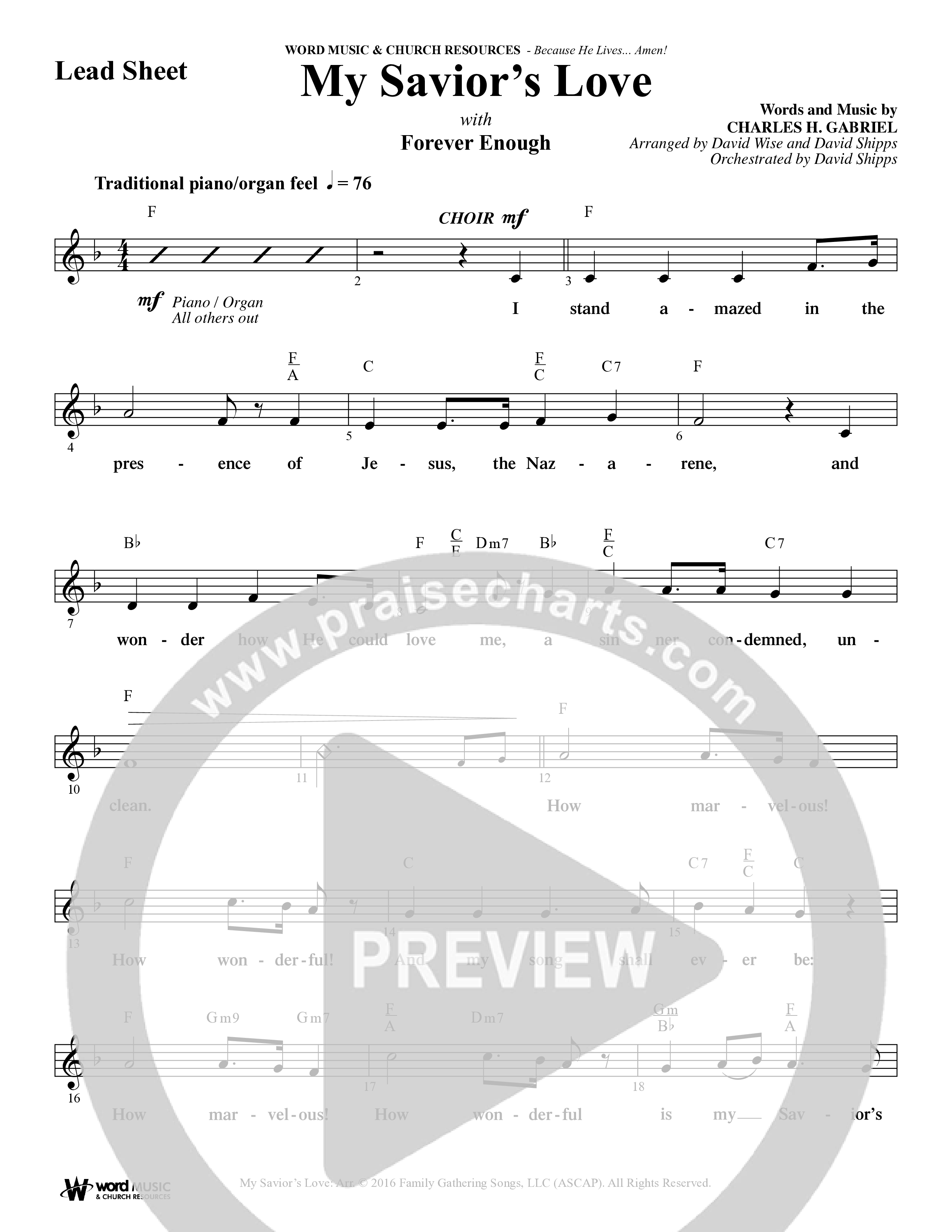 Because He Lives Amen (7 Song Choral Collection) Lead & Chords Collection (Arr. David Wise / Orch. David Shipps)