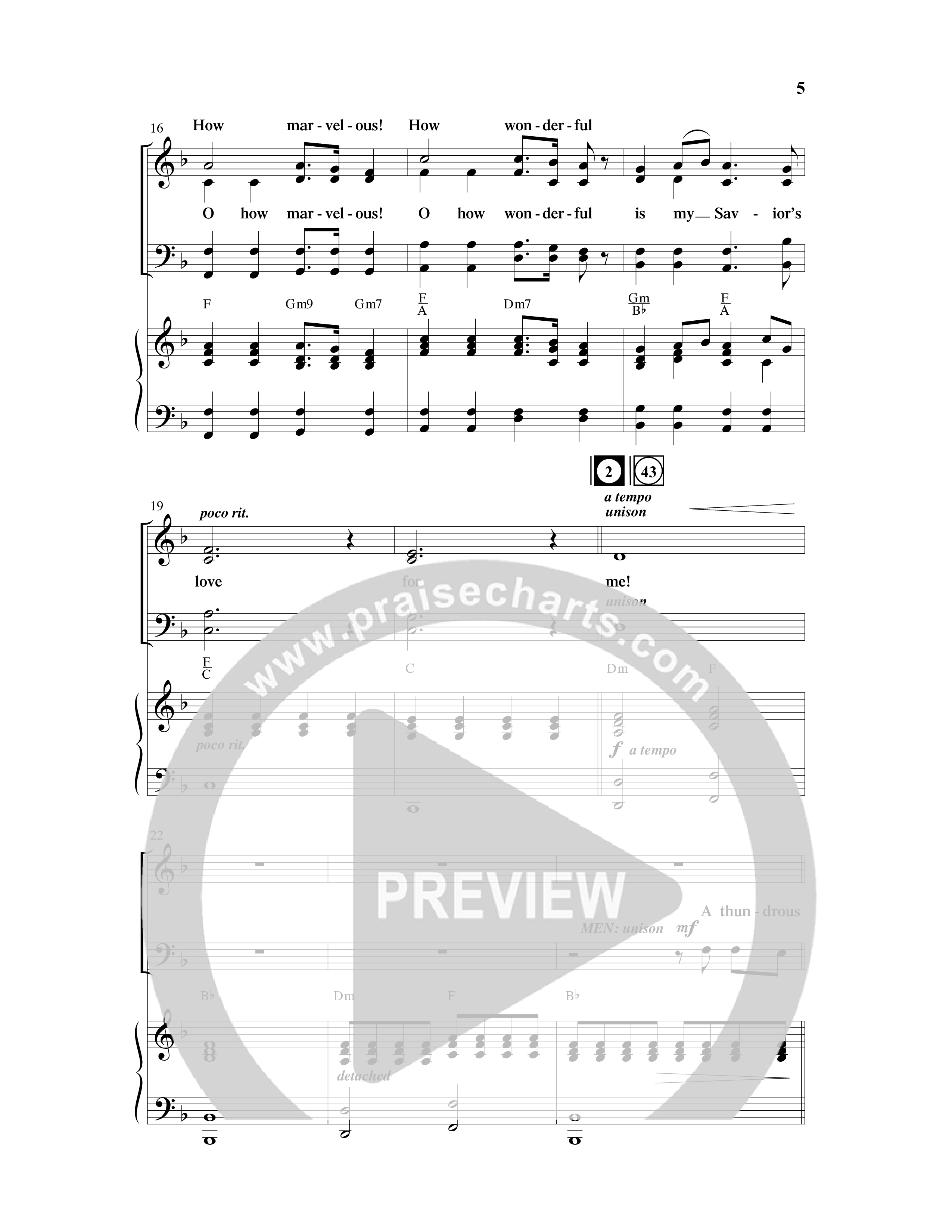 Because He Lives Amen (7 Song Choral Collection) Song 1 (Piano SATB) (Arr. David Wise / Orch. David Shipps)