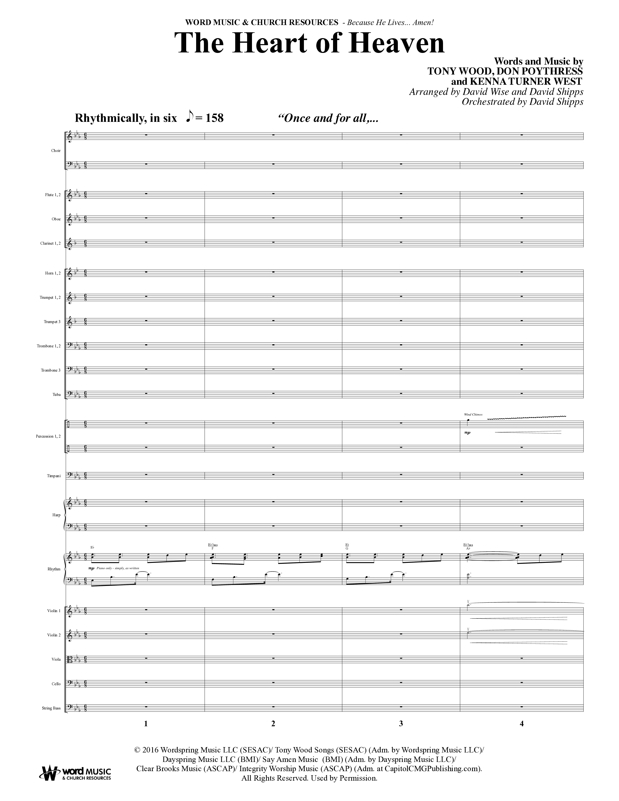 Because He Lives Amen (7 Song Choral Collection) Song 2 (Orchestration) (Arr. David Wise / Orch. David Shipps)