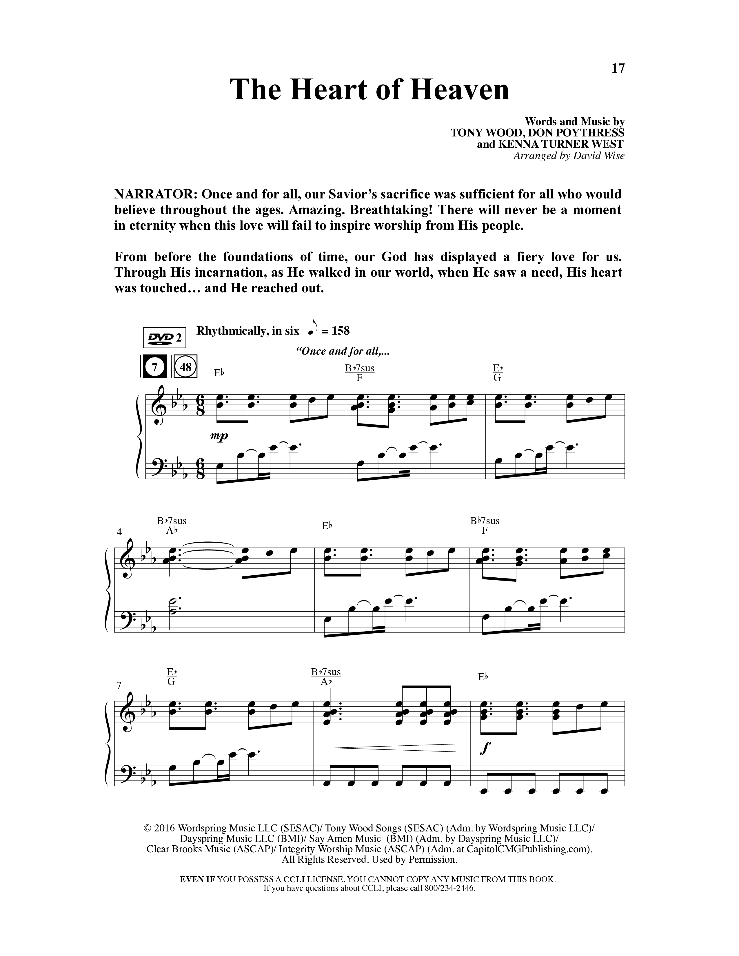 Because He Lives Amen (7 Song Choral Collection) Song 2 (Piano SATB) (Arr. David Wise / Orch. David Shipps)