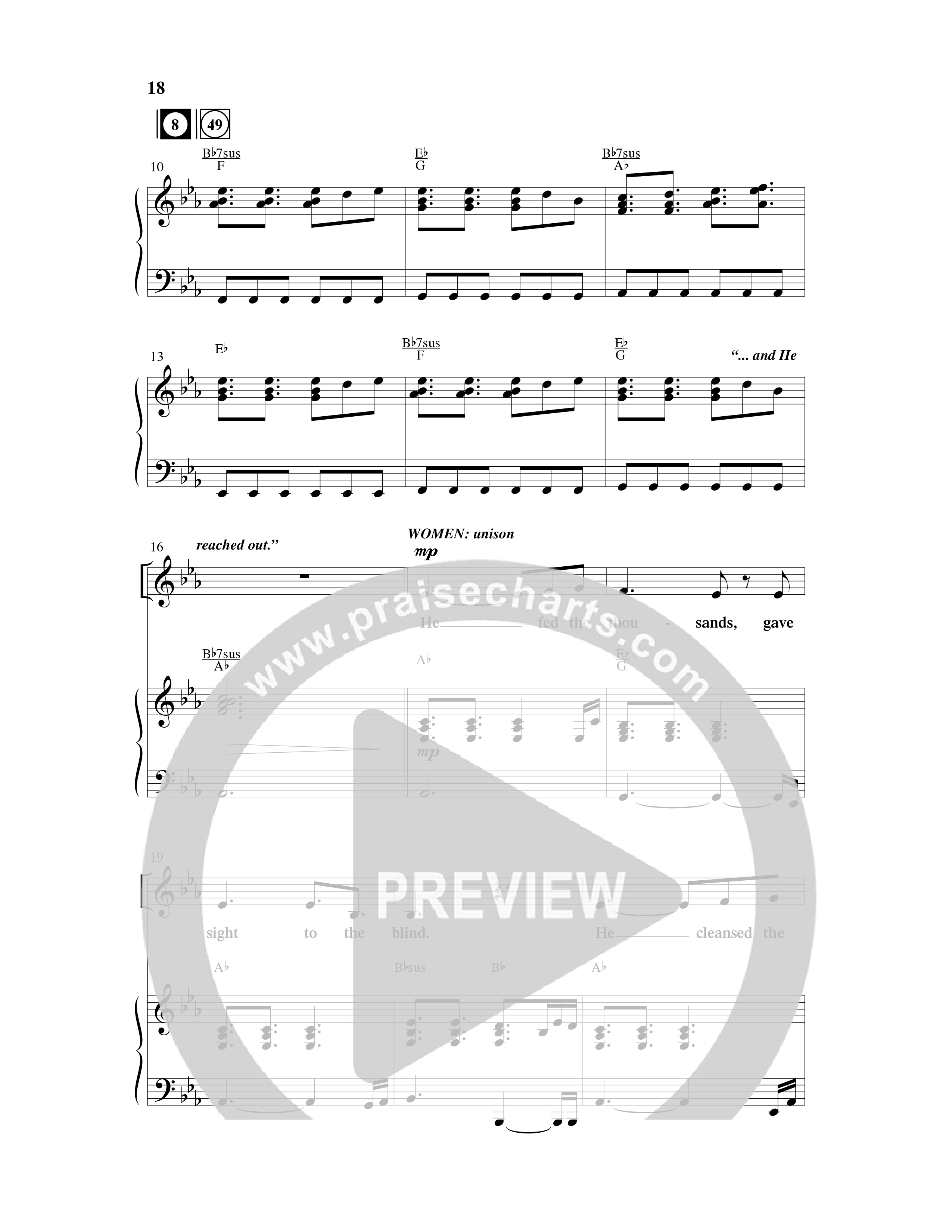 Because He Lives Amen (7 Song Choral Collection) Song 2 (Piano SATB) (Arr. David Wise / Orch. David Shipps)