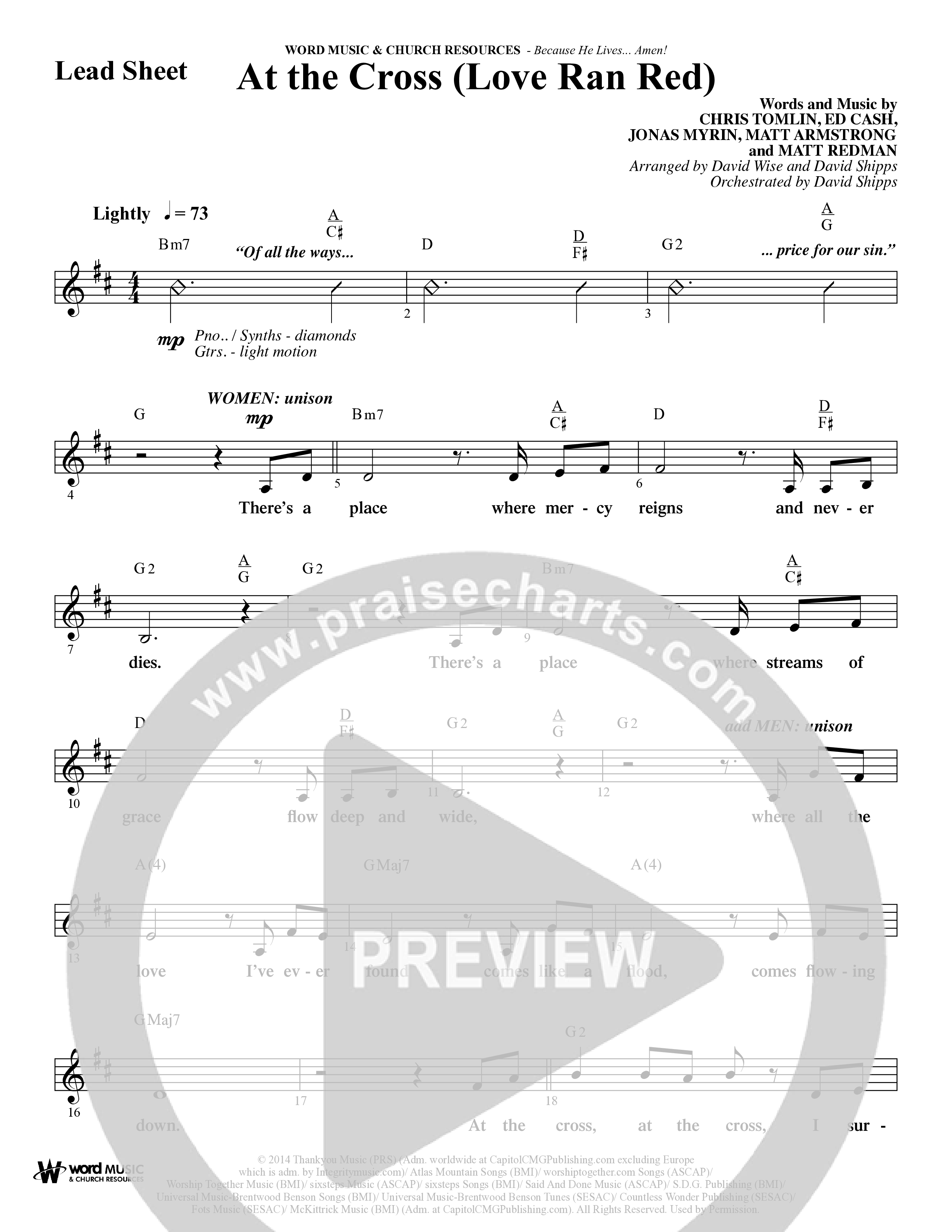 Because He Lives Amen (7 Song Choral Collection) Song 3 (Lead & Chords) (Arr. David Wise / Orch. David Shipps)