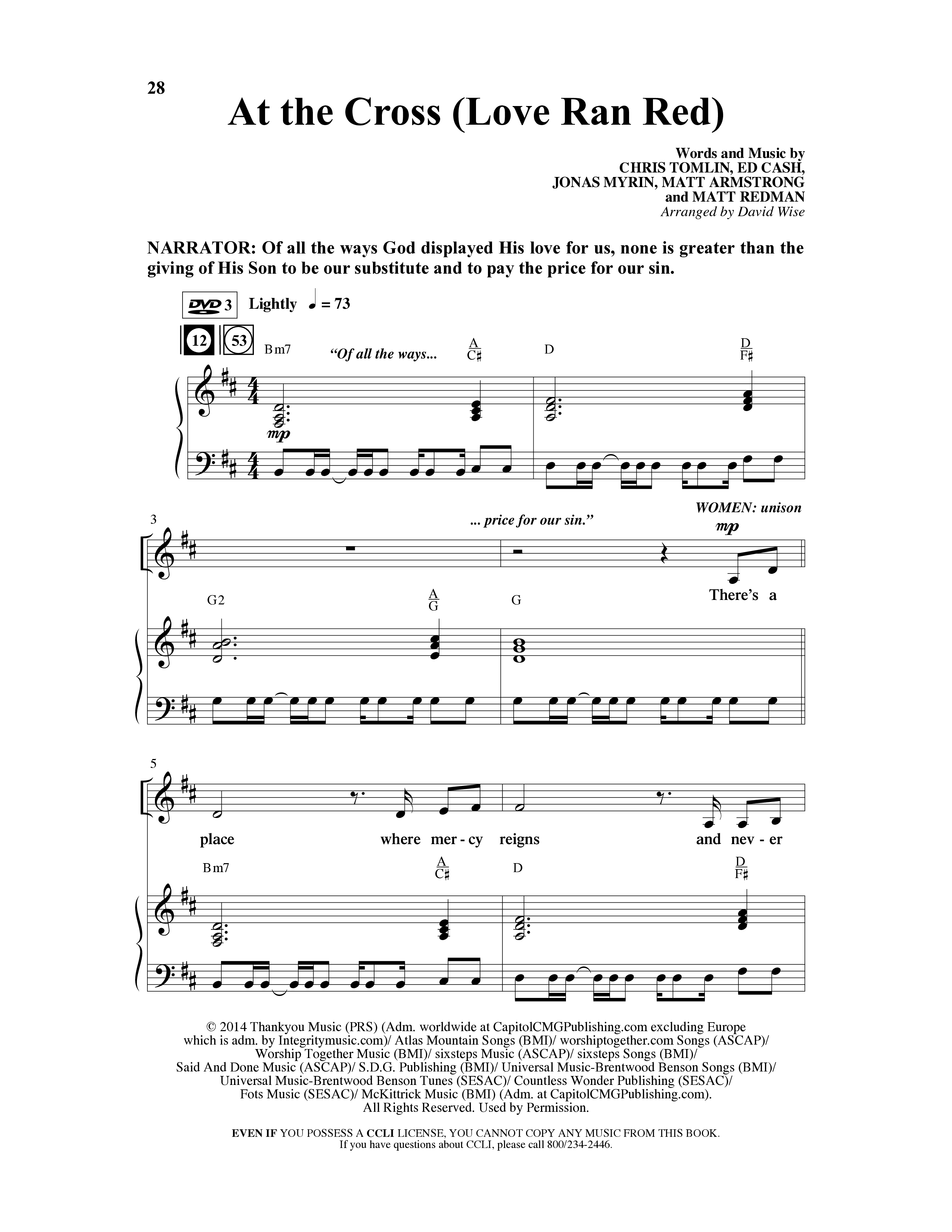 Because He Lives Amen (7 Song Choral Collection) Song 3 (Piano SATB) (Arr. David Wise / Orch. David Shipps)