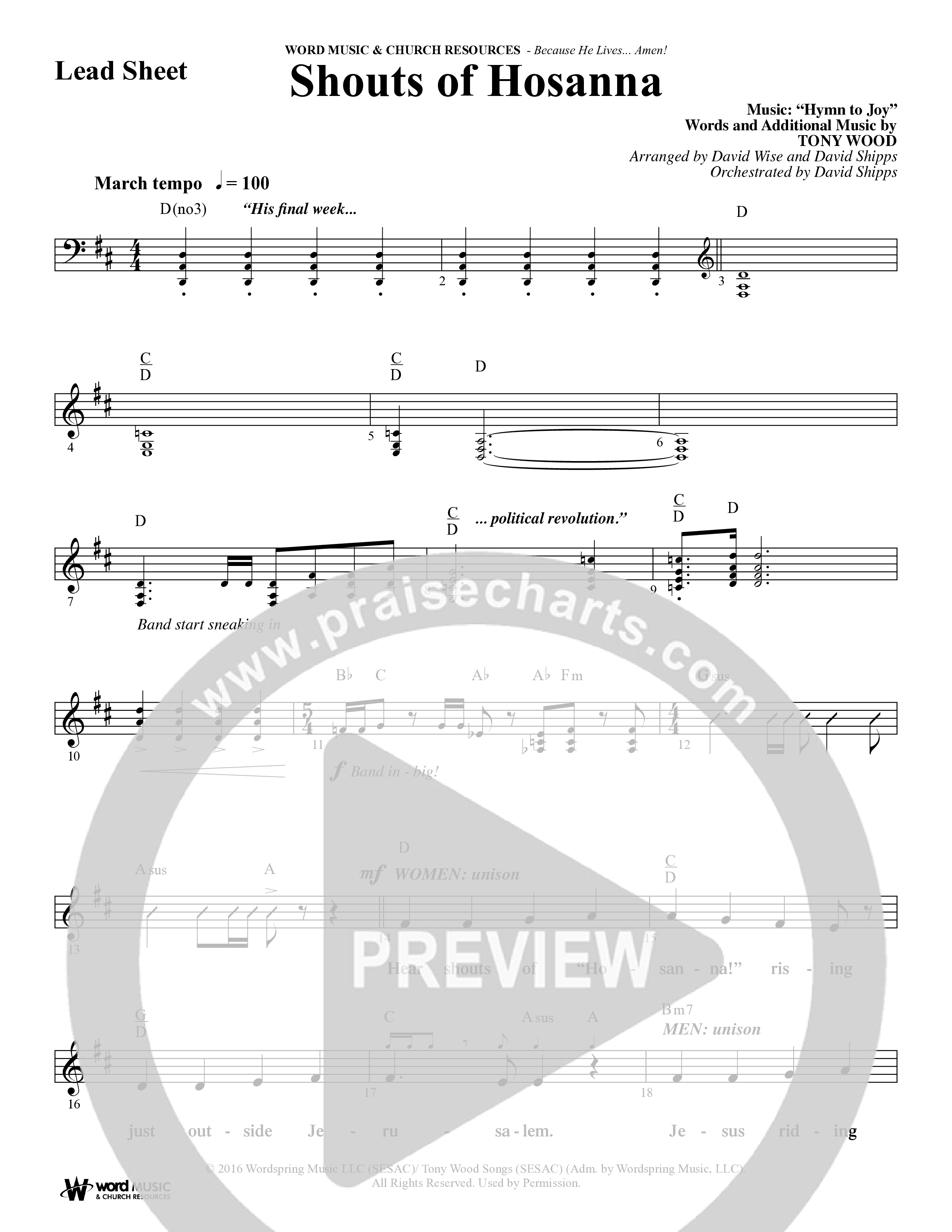 Because He Lives Amen (7 Song Choral Collection) Song 4 (Lead & Chords) (Arr. David Wise / Orch. David Shipps)