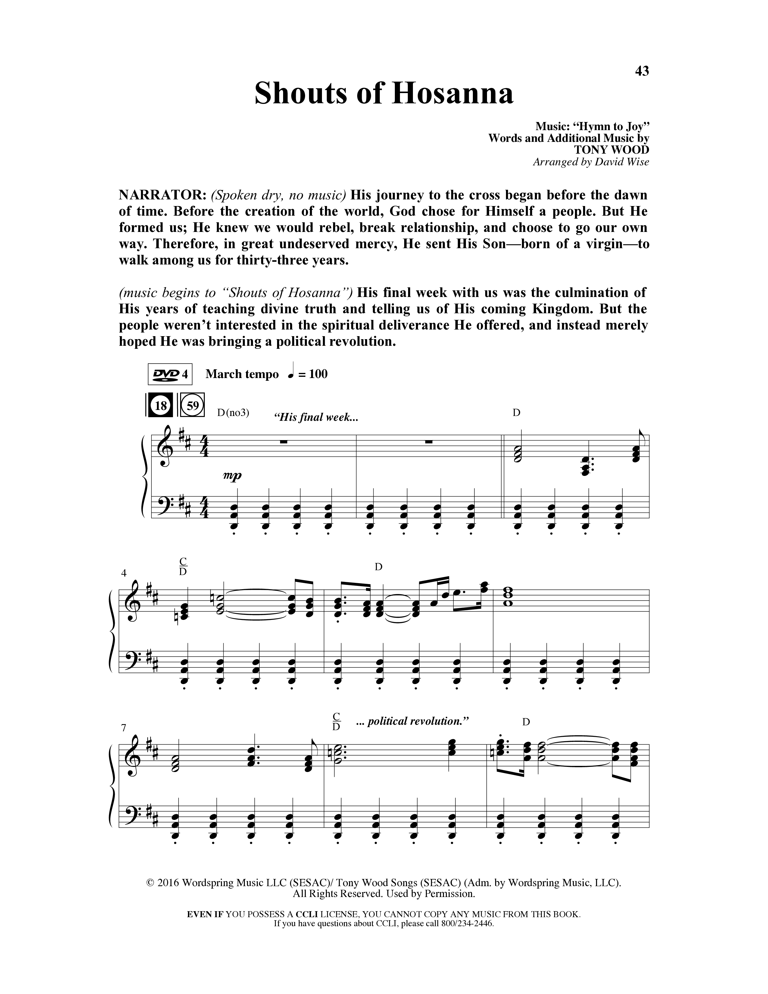 Because He Lives Amen (7 Song Choral Collection) Song 4 (Piano SATB) (Arr. David Wise / Orch. David Shipps)