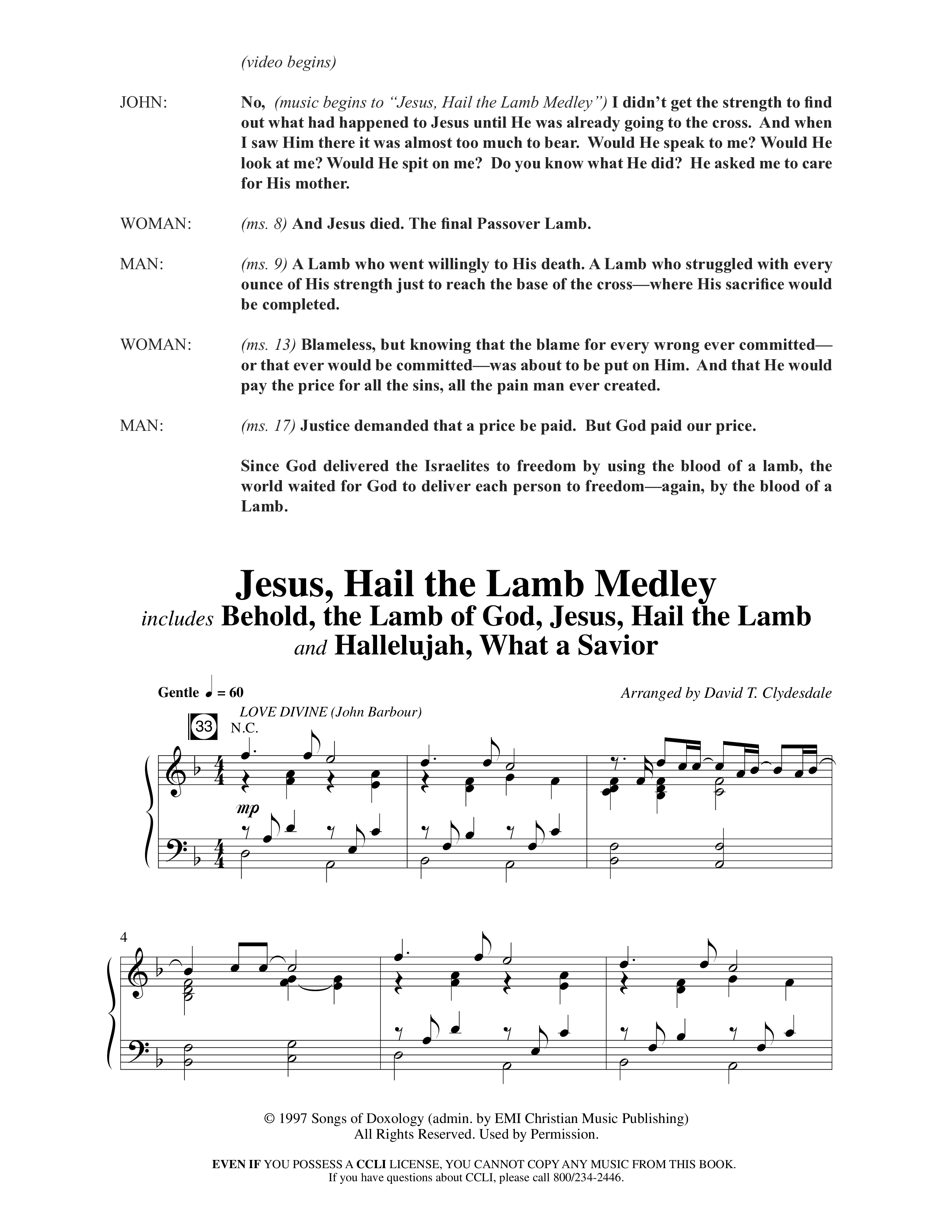 Believe (10 Song Choral Collection) Song 7 (Piano SATB) (Arr. David Clydesdale)
