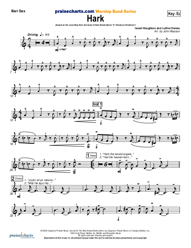 Hark Bari Sax (Israel Houghton)