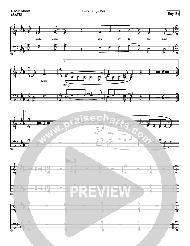 Hark Choir Sheet (SATB) (Israel Houghton)
