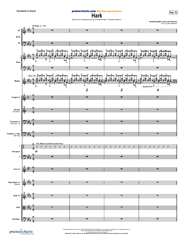 Hark Conductor's Score (Israel Houghton)