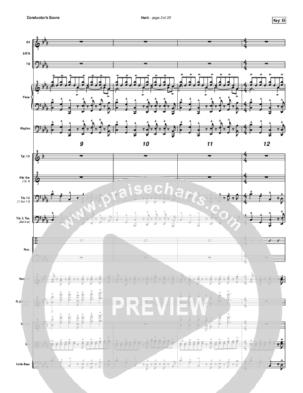 Hark Conductor's Score (Israel Houghton)