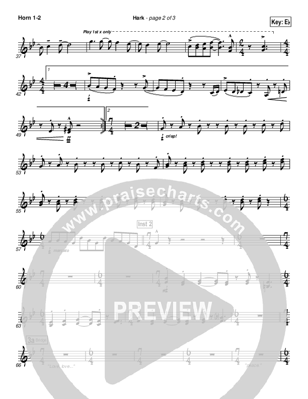 Hark French Horn 1/2 (Israel Houghton)