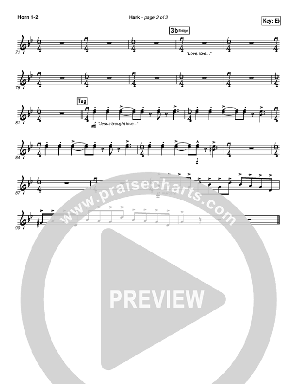 Hark French Horn 1/2 (Israel Houghton)